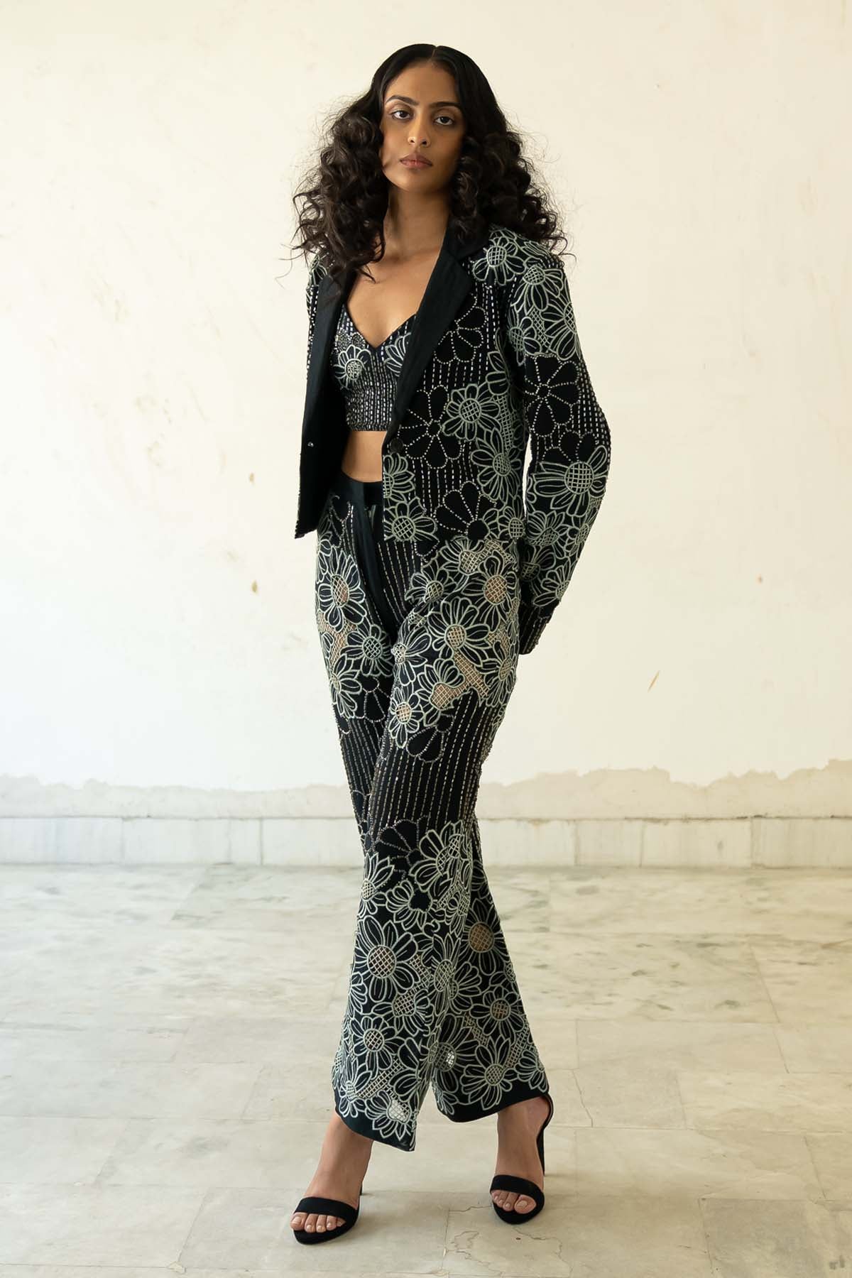 Floral Beaded Co-ord Set