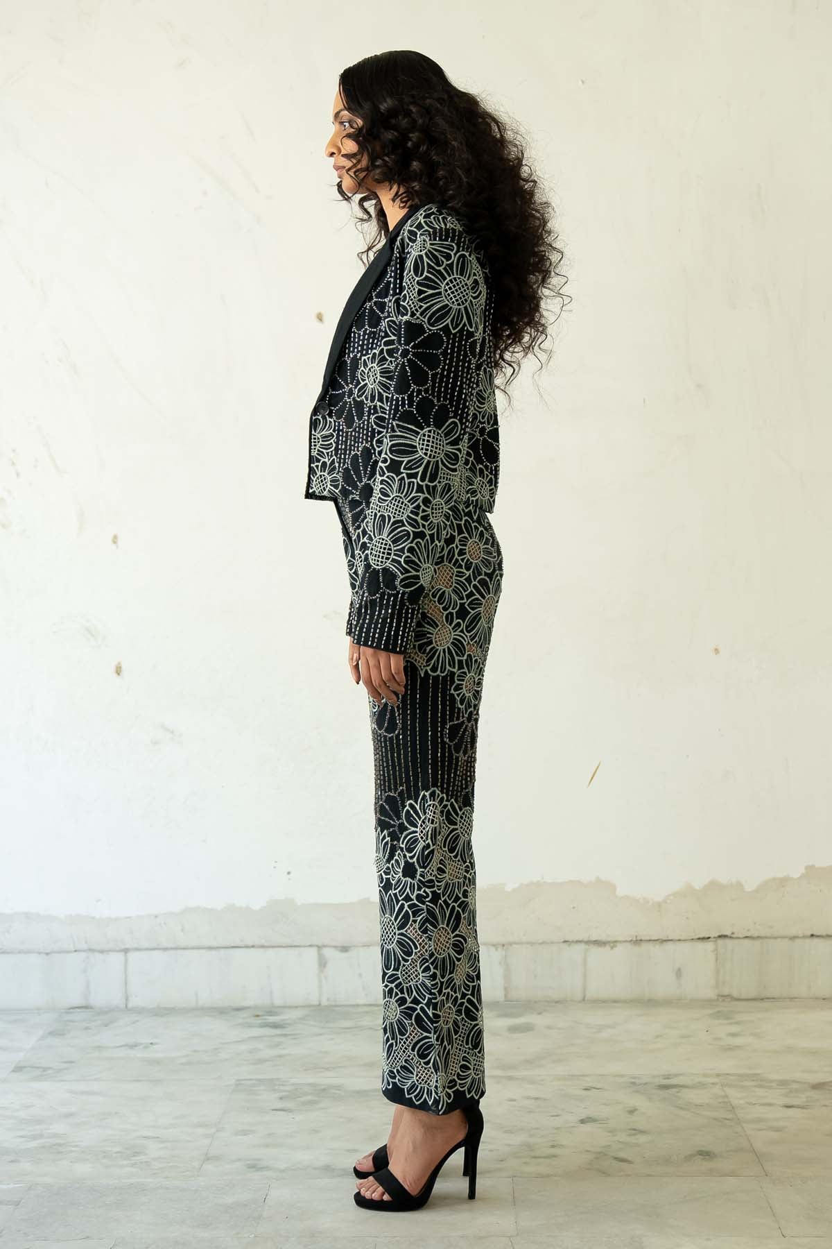 Floral Beaded Co-ord Set