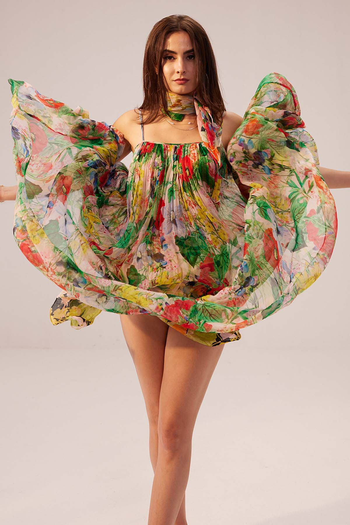 Floral Cami Midi Dress