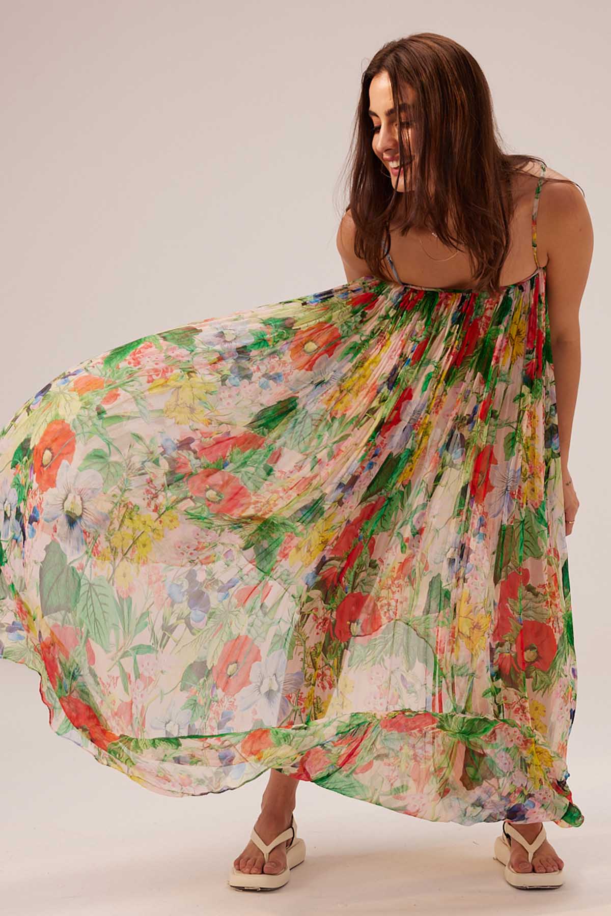 Floral Cami Midi Dress