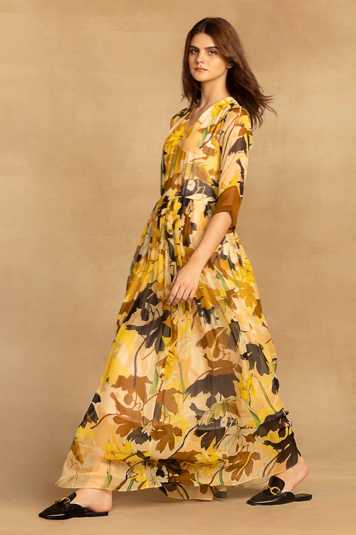 Floral Georgette Maxi Dress