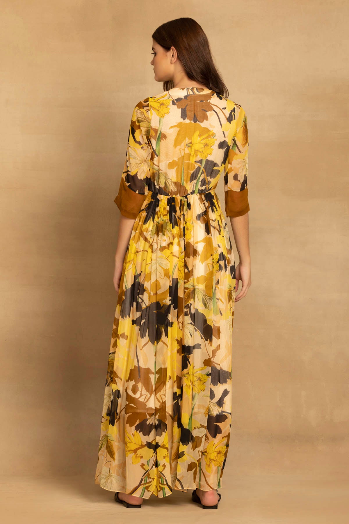 Floral Georgette Maxi Dress