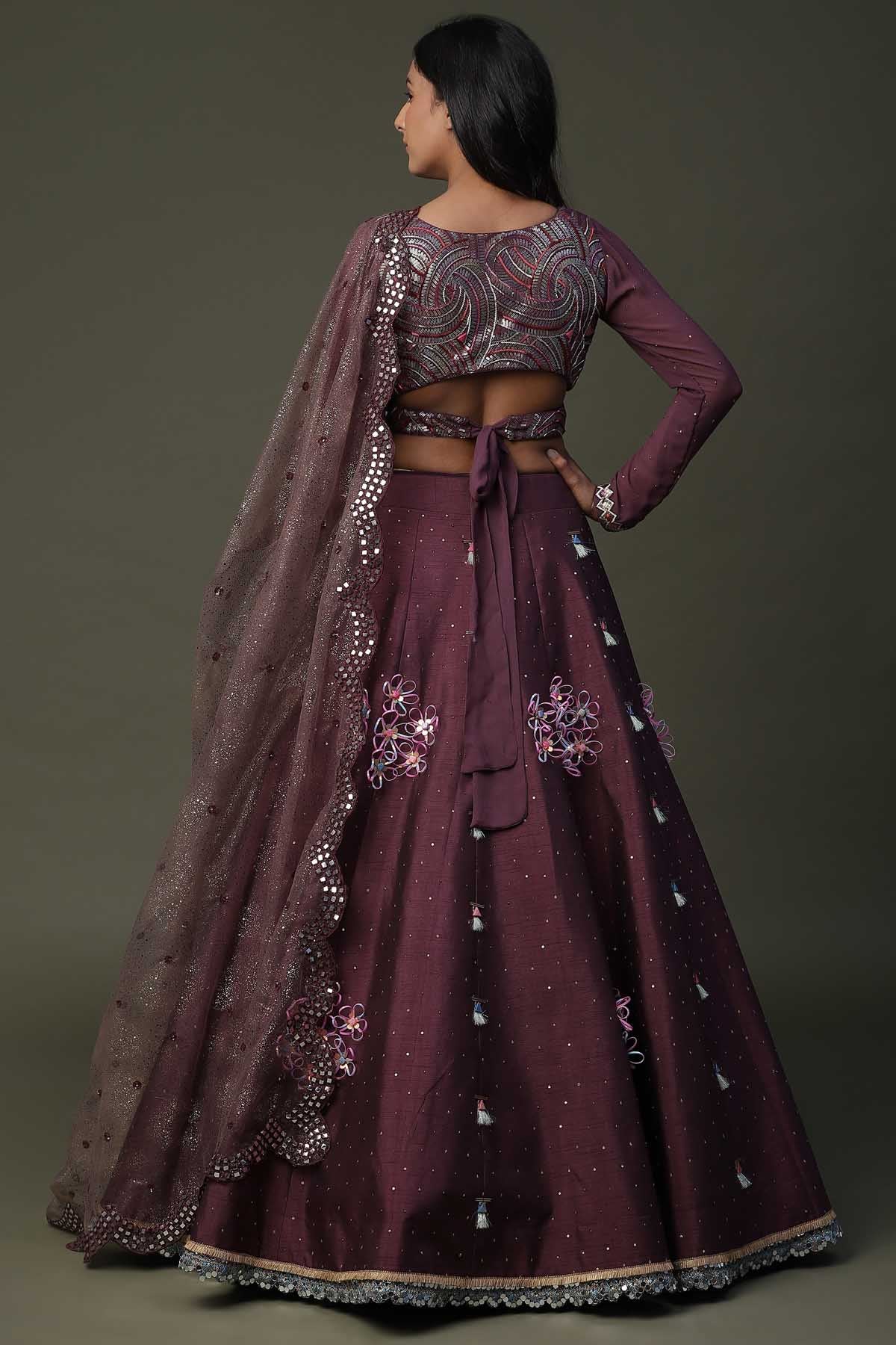 Floral Handpainted Lehenga Set