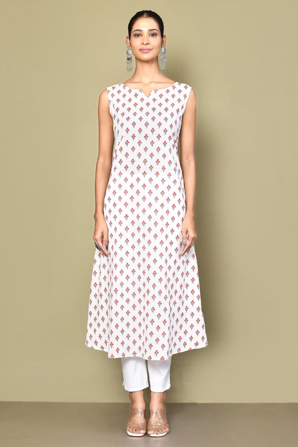 Floral Kurta With Jacket