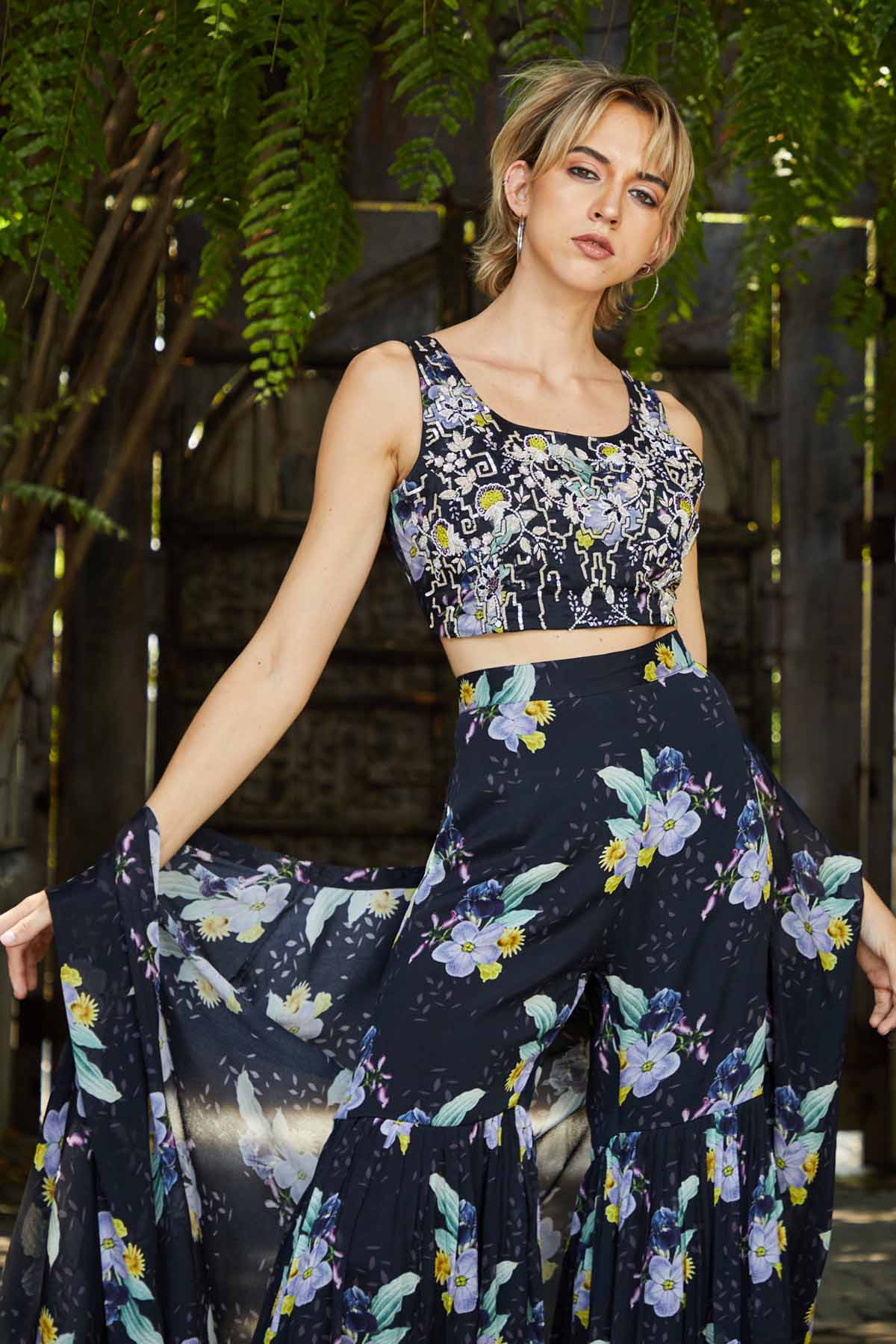 Floral Palazzo & Jacket Set