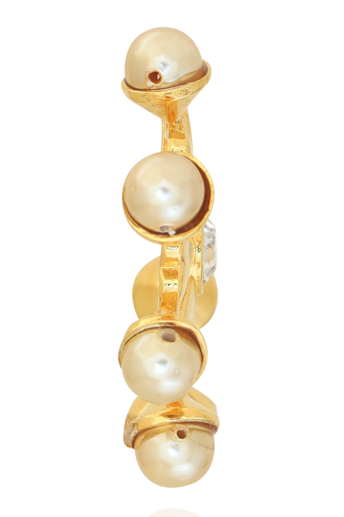 Floral Pearl Adorn Hoops