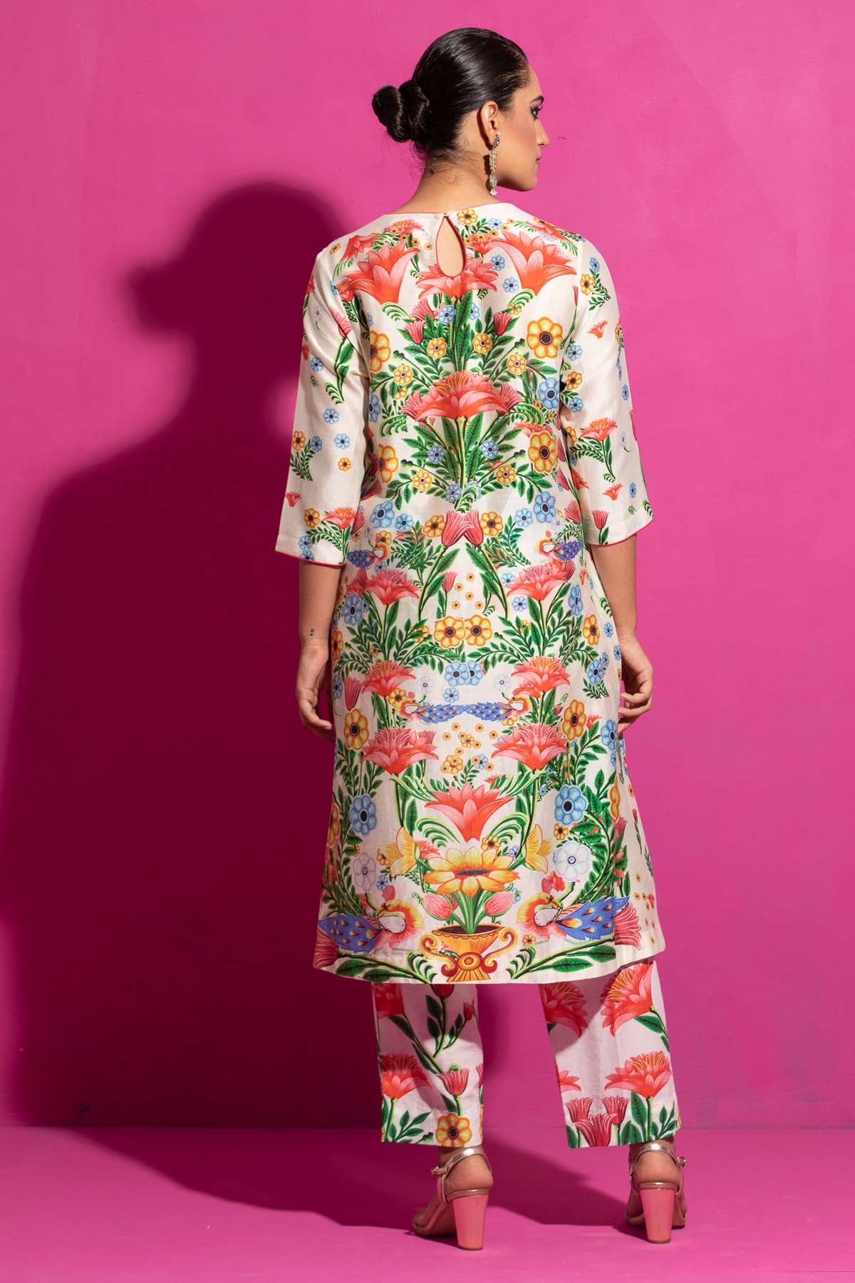 Floral Print Kurta & Pant Set