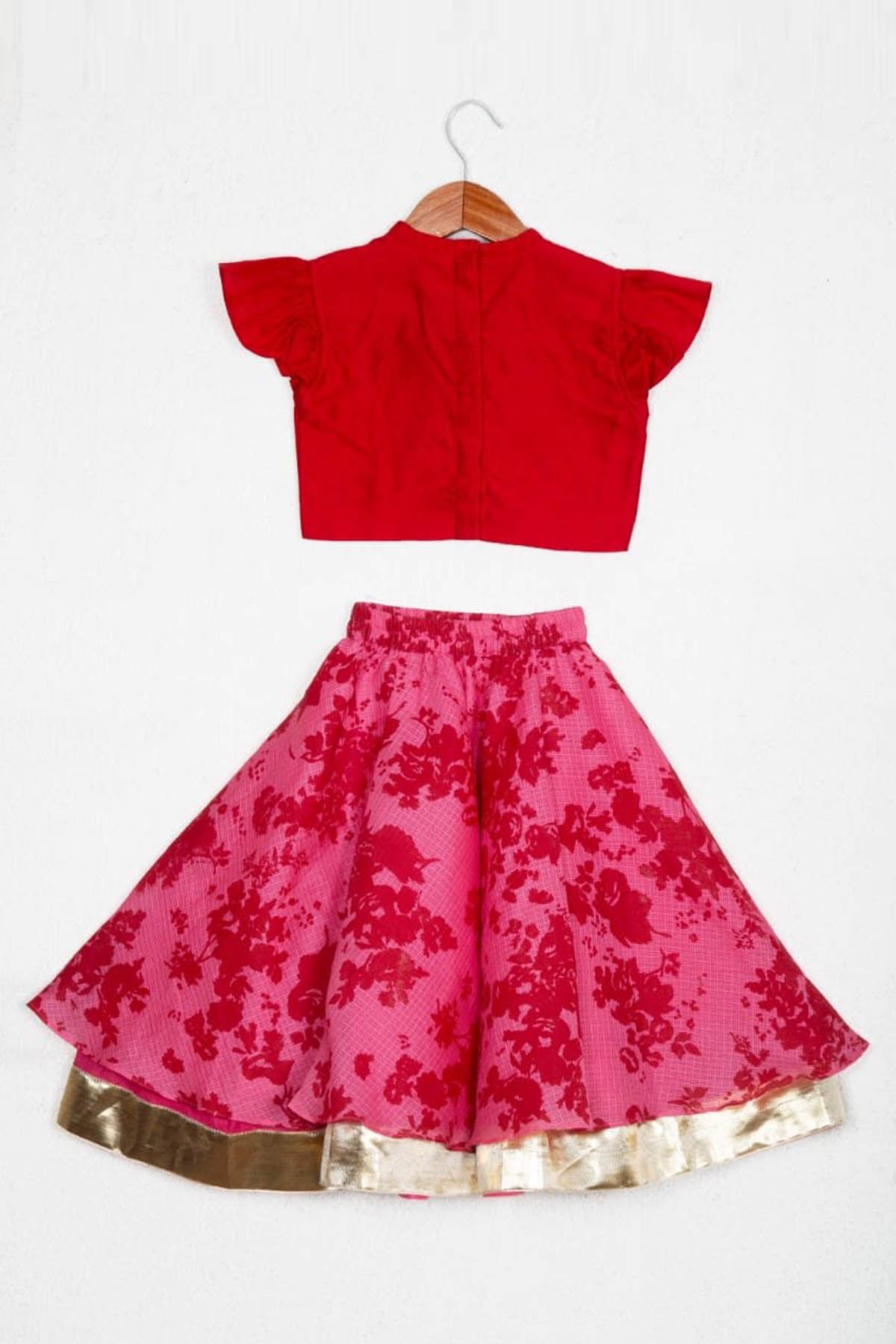 Floral Printed Ghagara Set