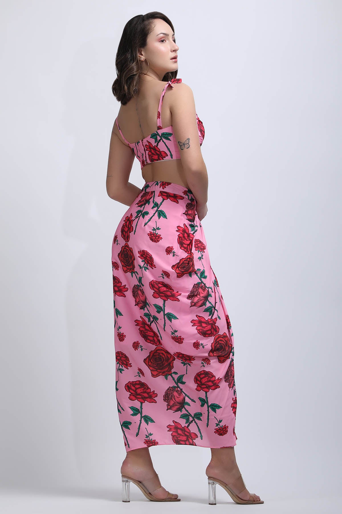 Floral Printed Skirt Set