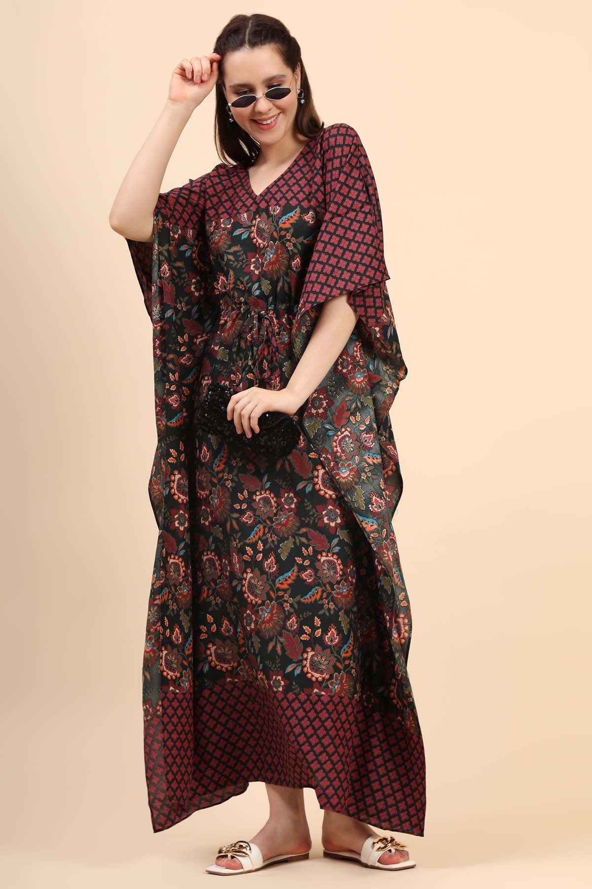 Floral Rayon Kaftan