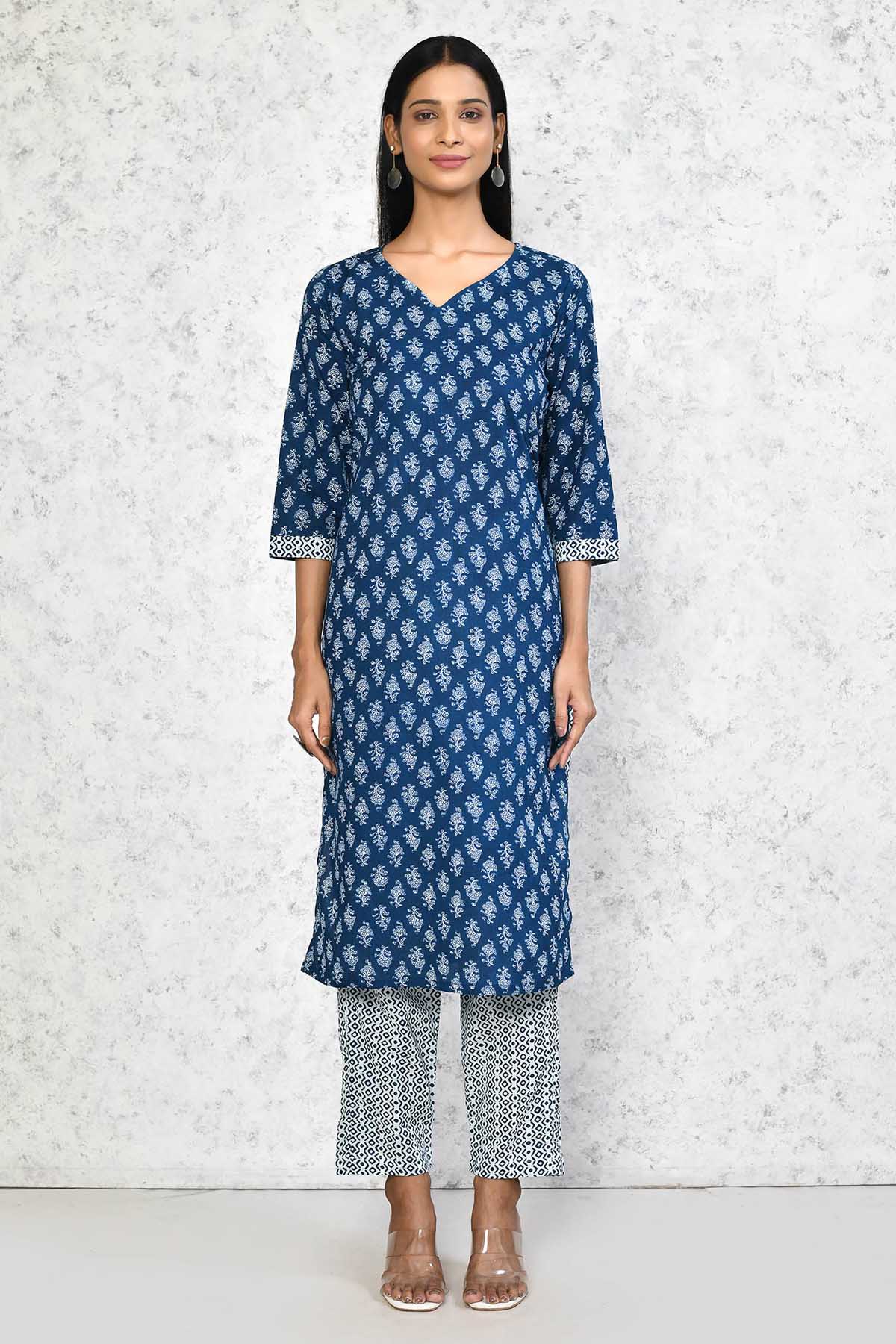 Floral Straight Kurta & Palazzo