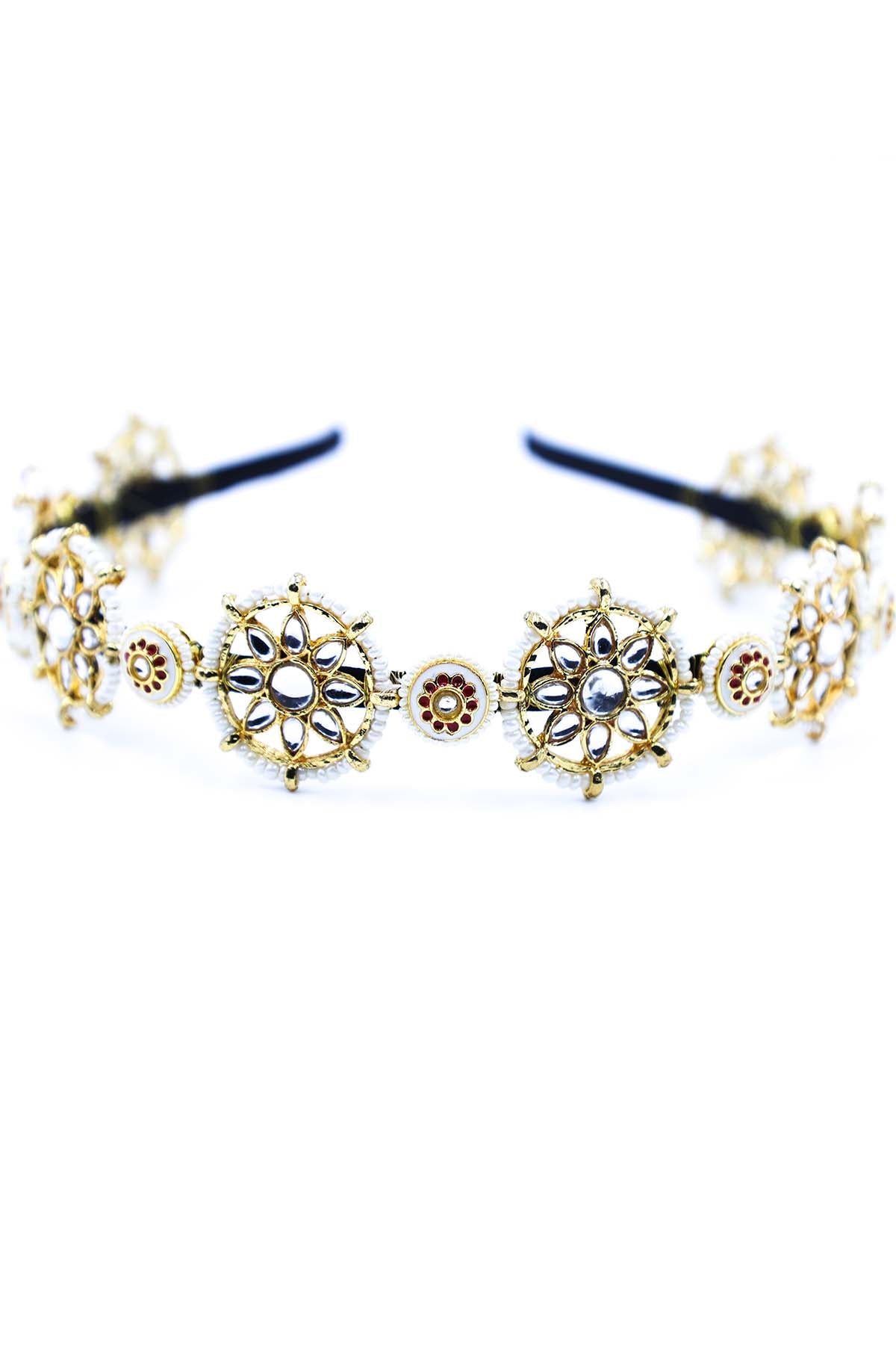 Floral Bead Embellished Hairband