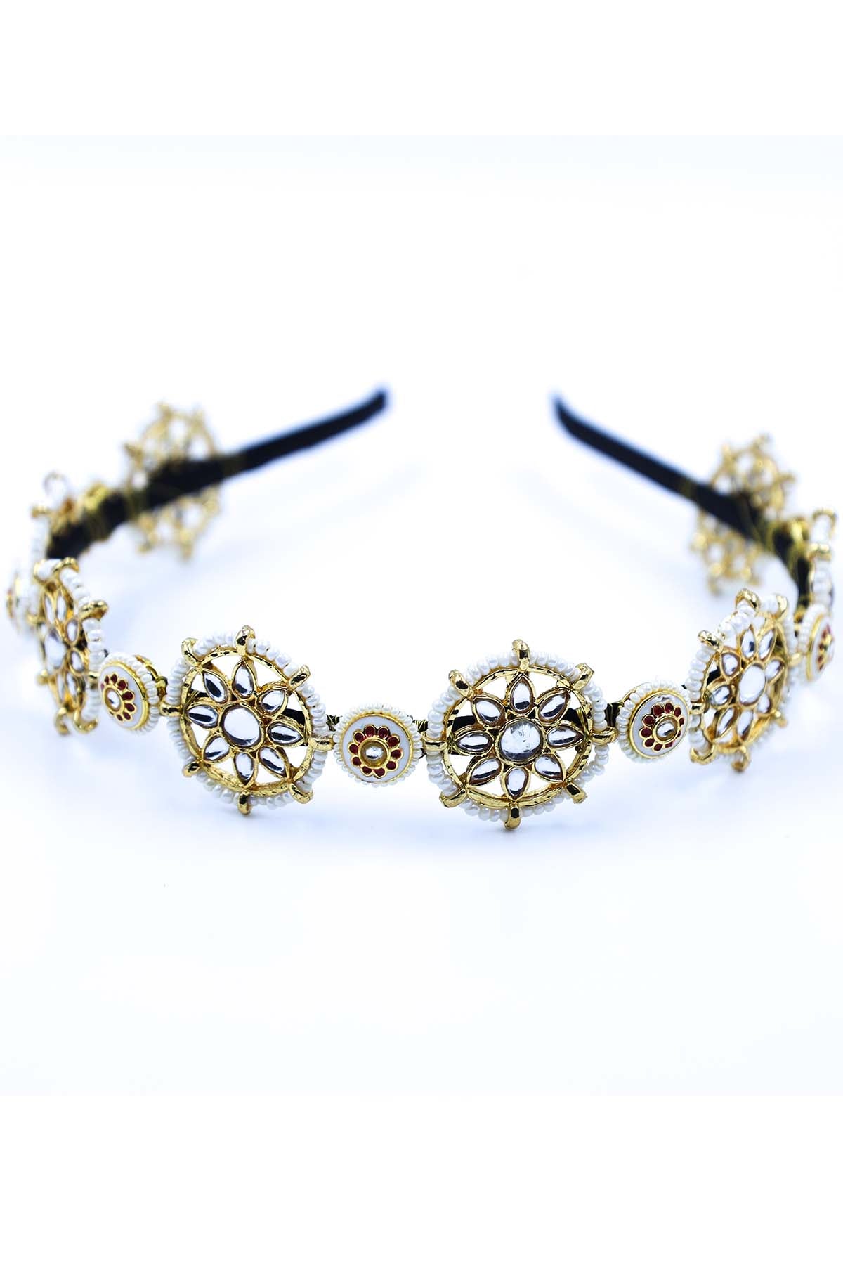 Floral Bead Embellished Hairband