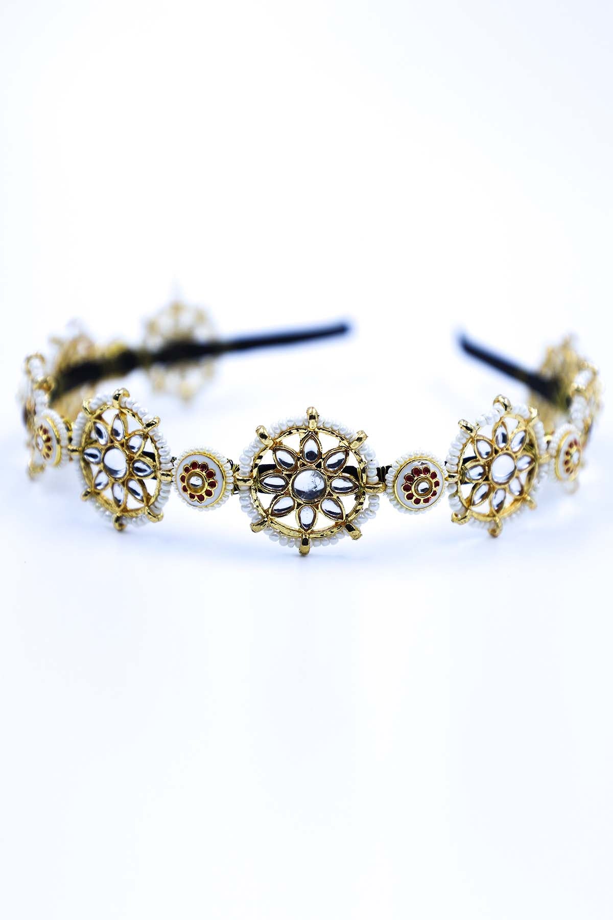 Floral Bead Embellished Hairband