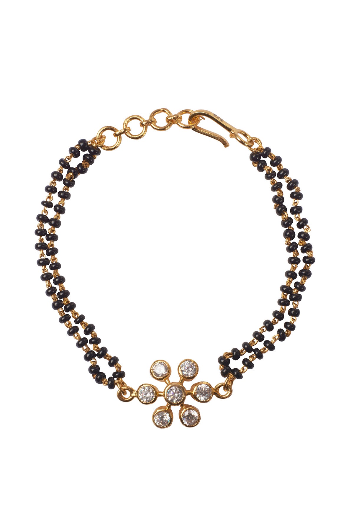 Floral Black Hand Mangalsutra