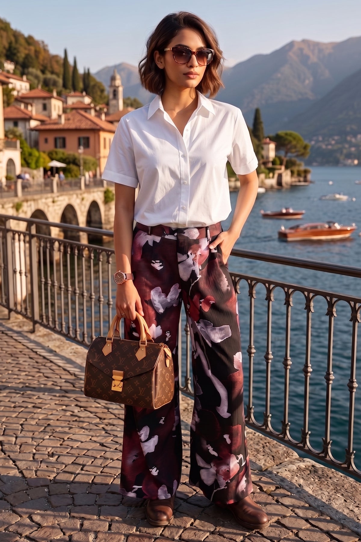 Buy Floral Blooming Printed Pants for women by Sneha B online available at scrollnshops