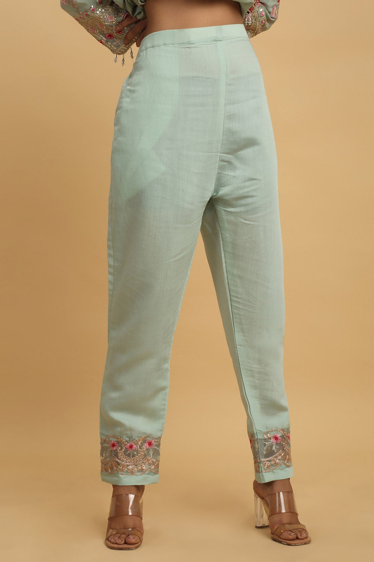Pastel Embroidered Kurta Set