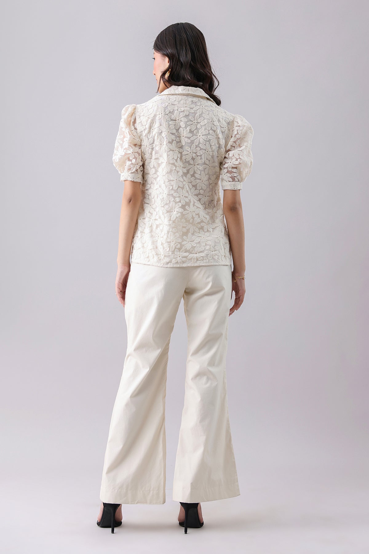 Floral Embroidered Shirt & Pants