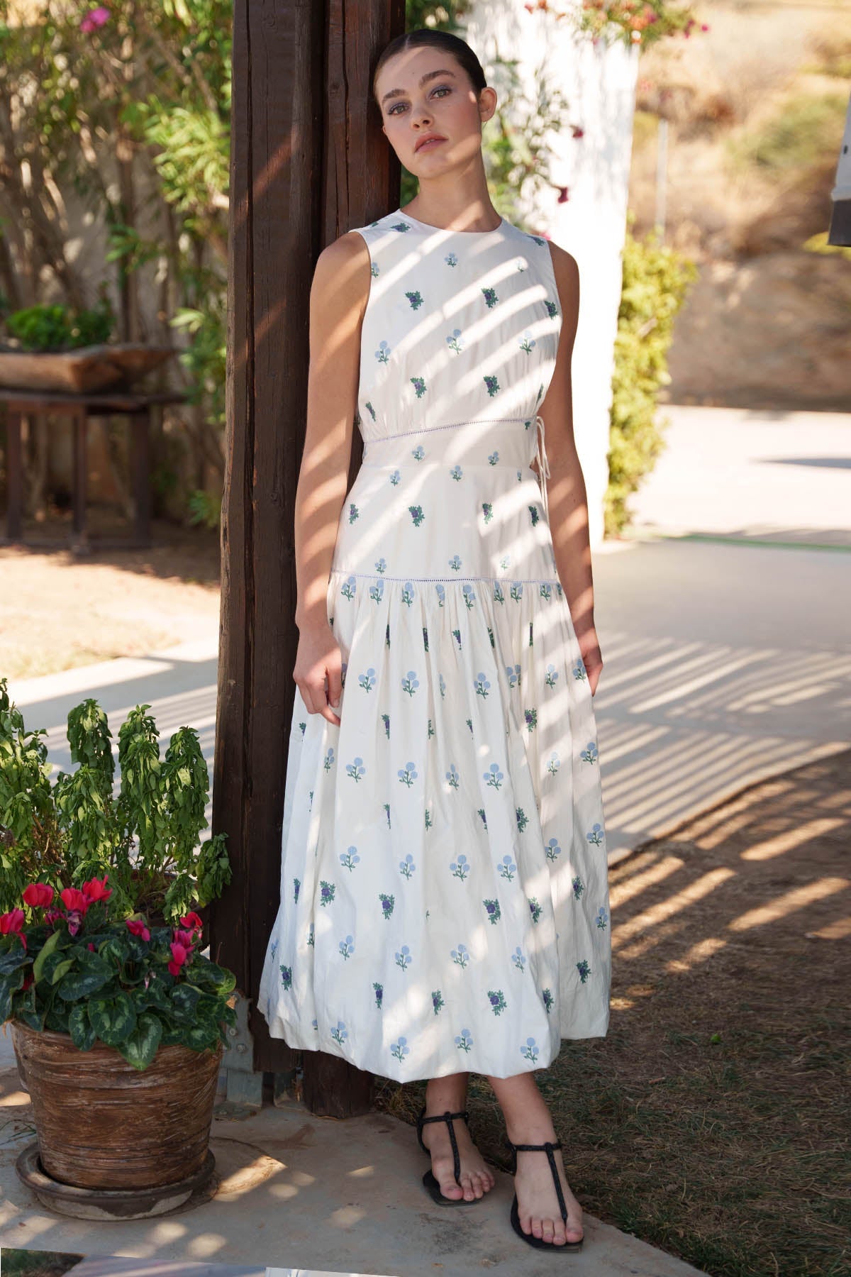 Buy Floral Embroidered White Dress by Shruti Sancheti for women online at ScrollnShops