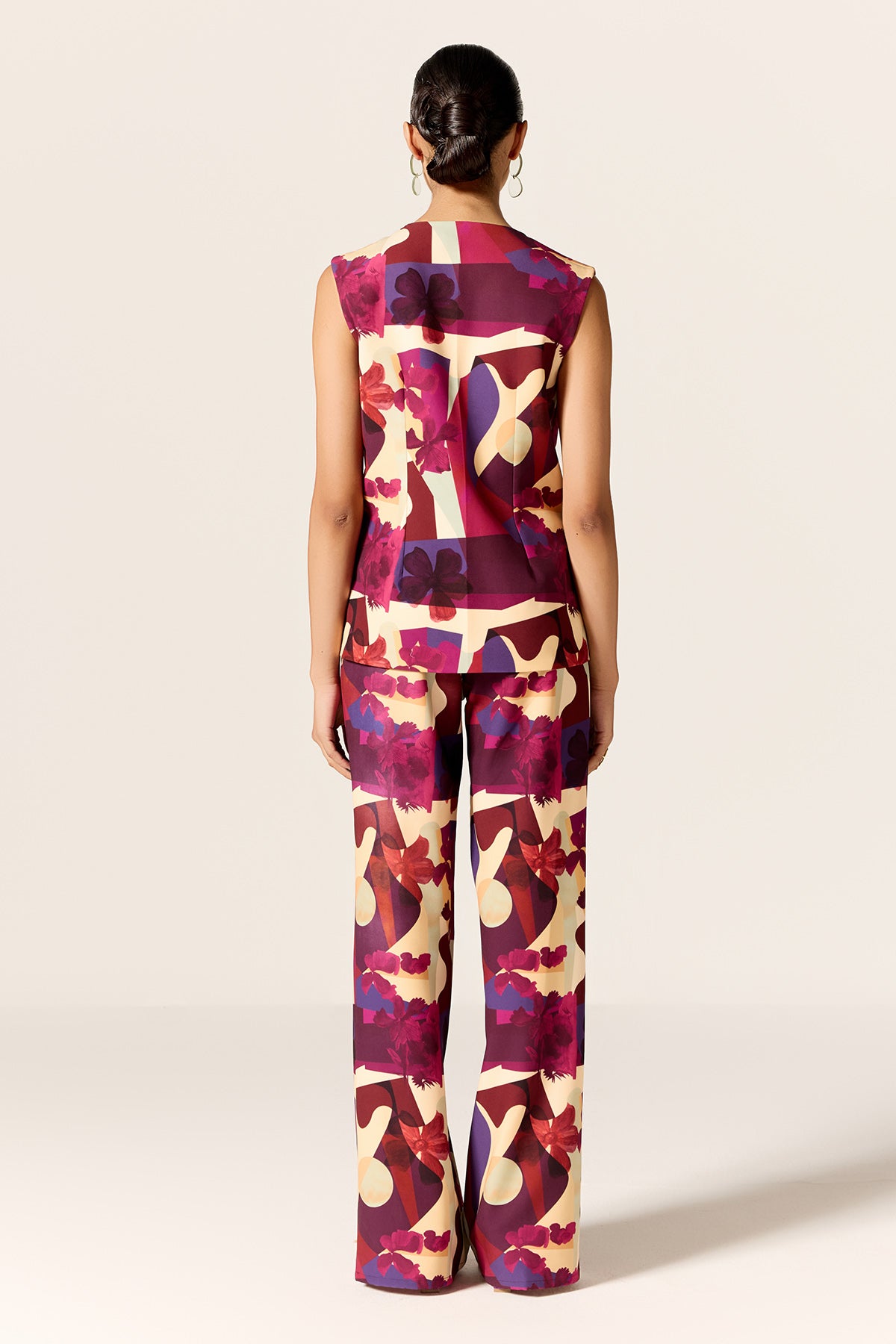 Floral Printed Waistcoat & Pants