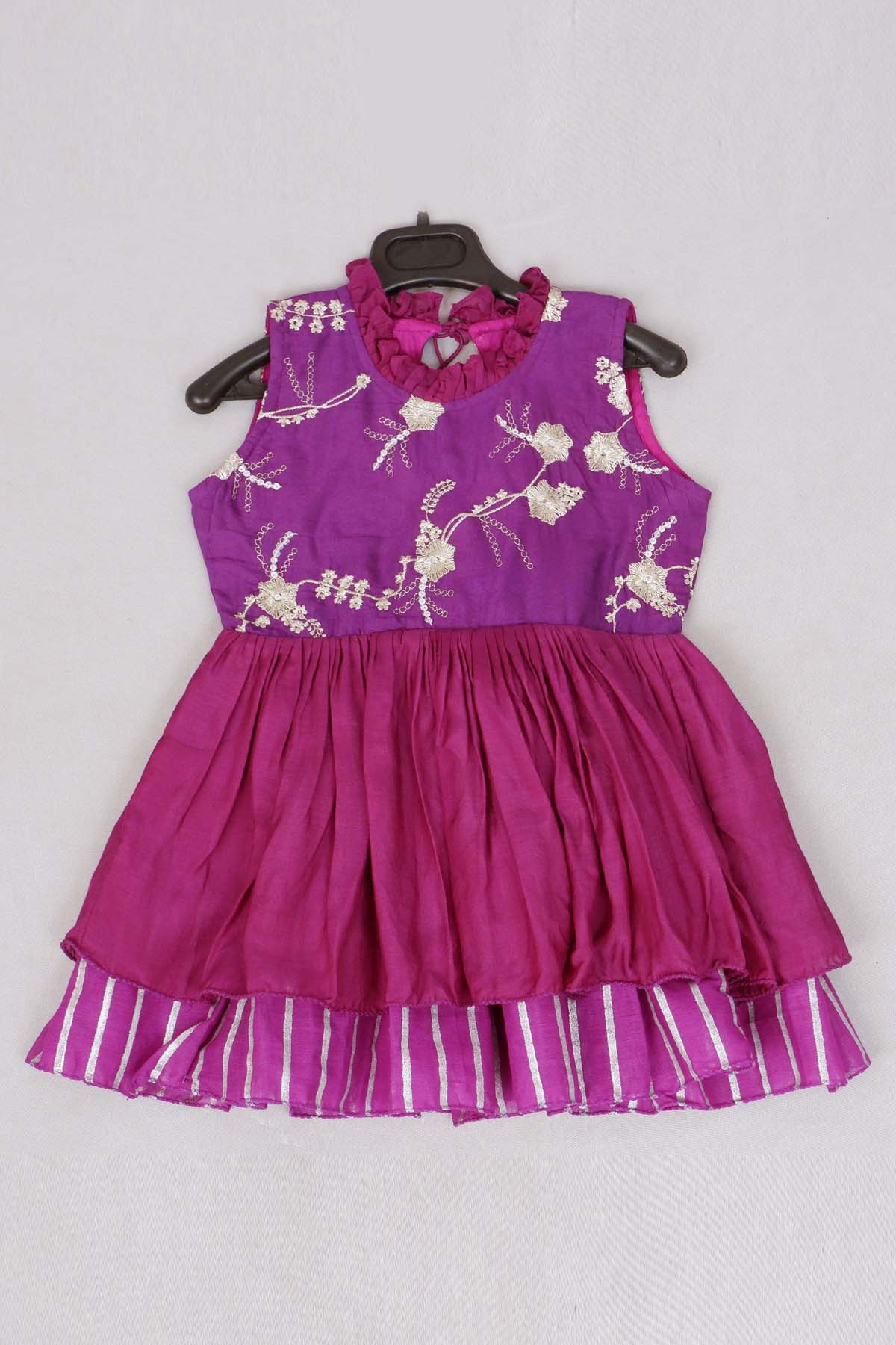Designer Little Brats Floral Sequins Dress For Kids Available online at ScrollnShops