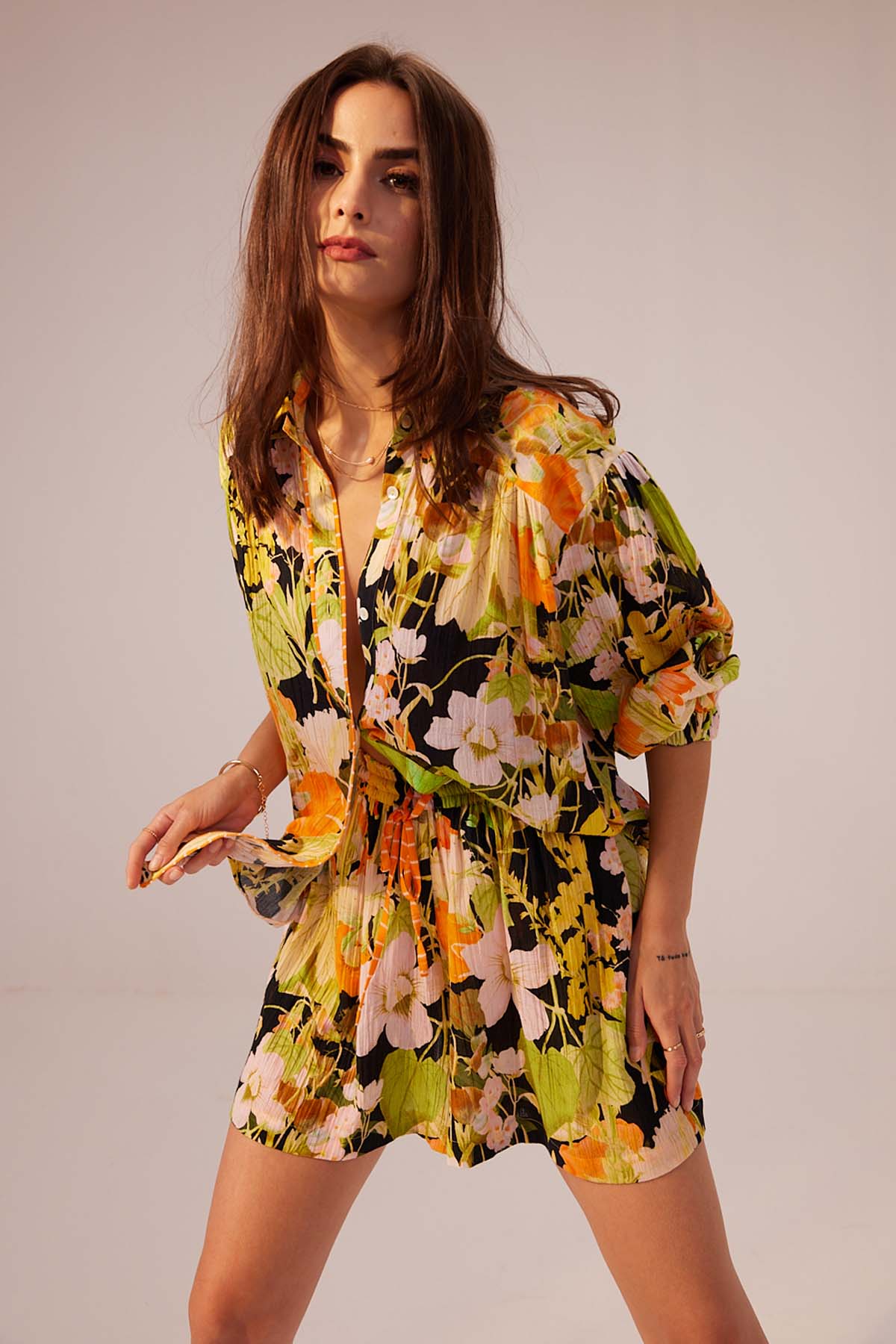 Loose Fit Shorts Co-ord Set