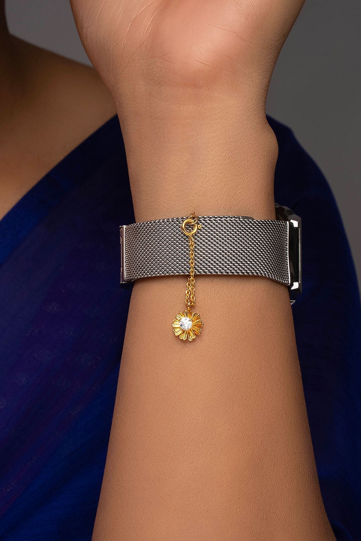 Buy Flower 925 Silver Watch Charm for women by Sica online available at scrollnshops