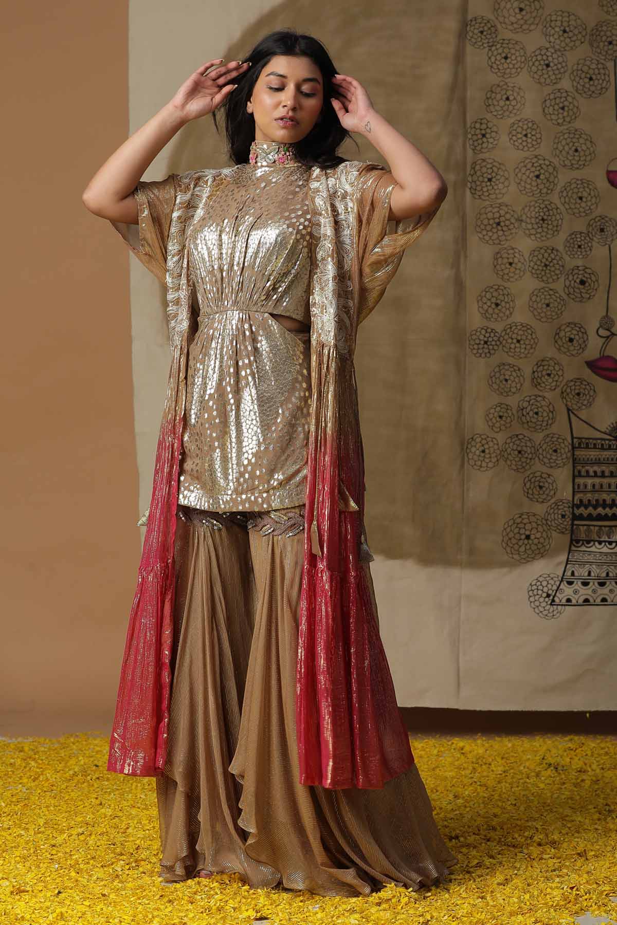 Buy Arpita SulakshanaFoil Printed Georgette Kurta Set