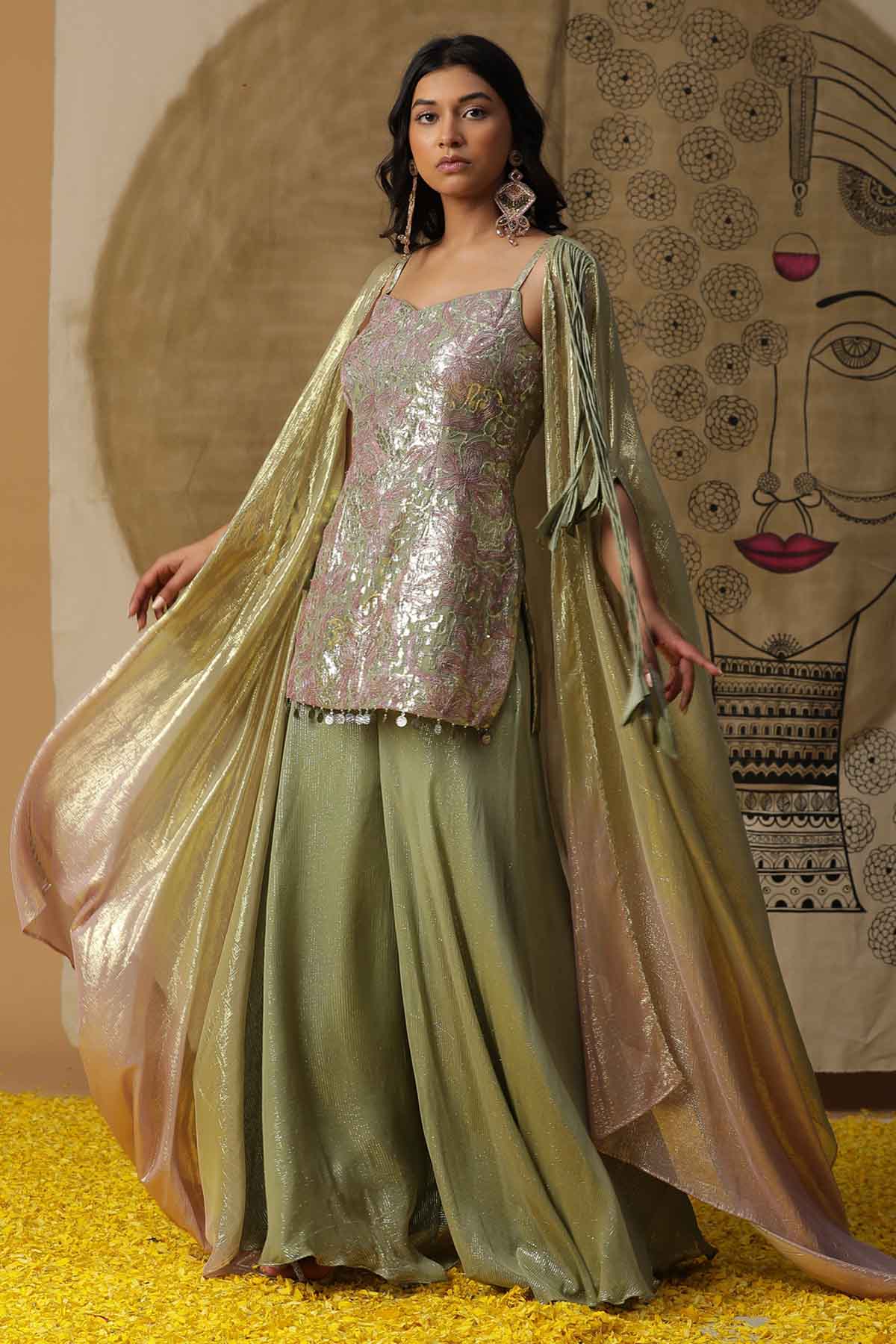 Buy Arpita SulakshanaFoil Printed Kurta & Palazzo Set