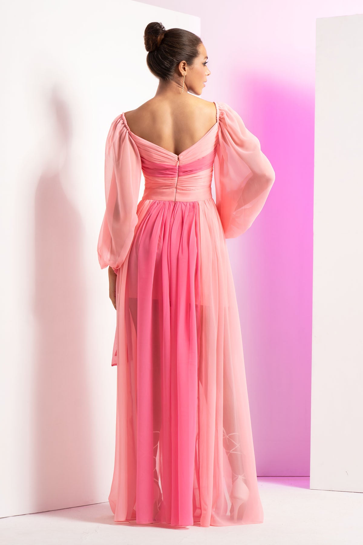 Fondant Pink Georgette Dress