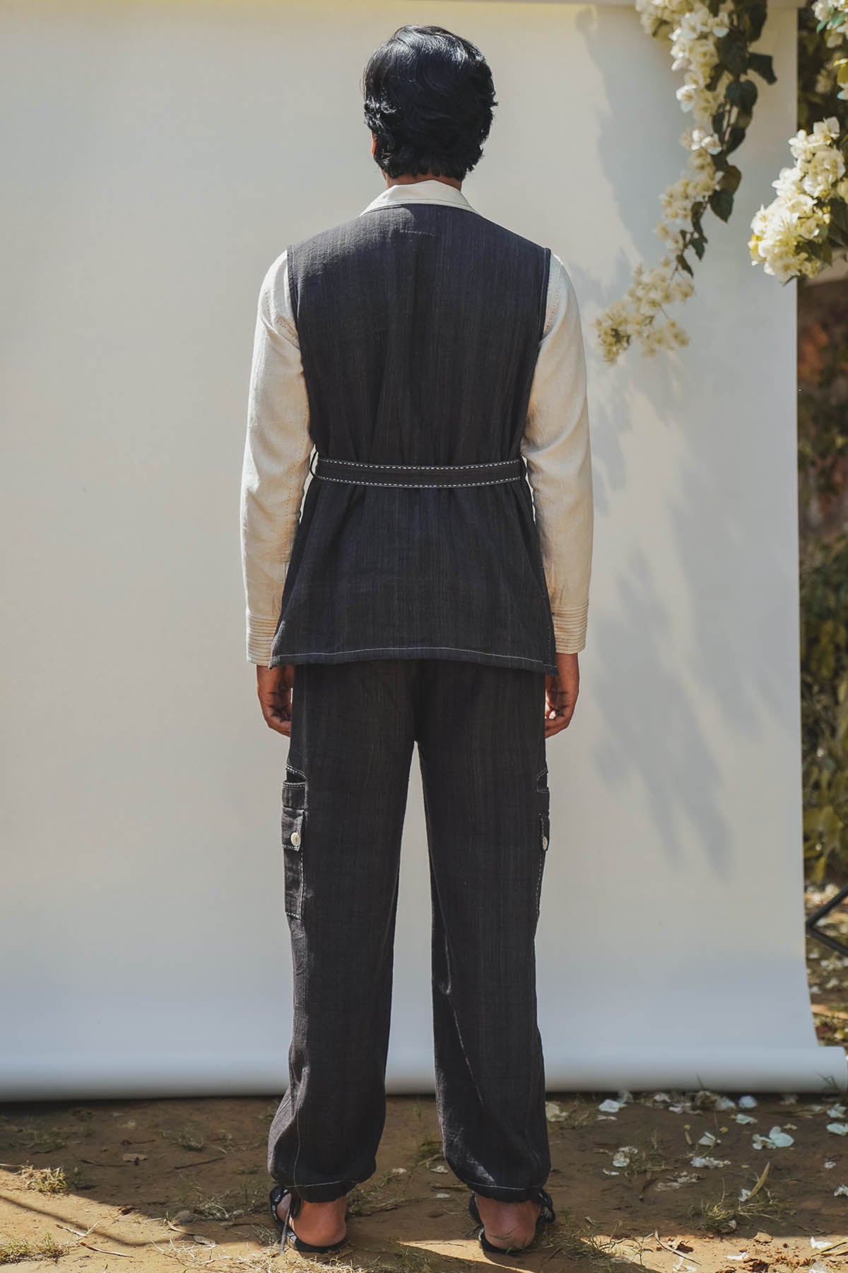 Buy Lafaani Four Patch Pockets Vest For Men Available online at