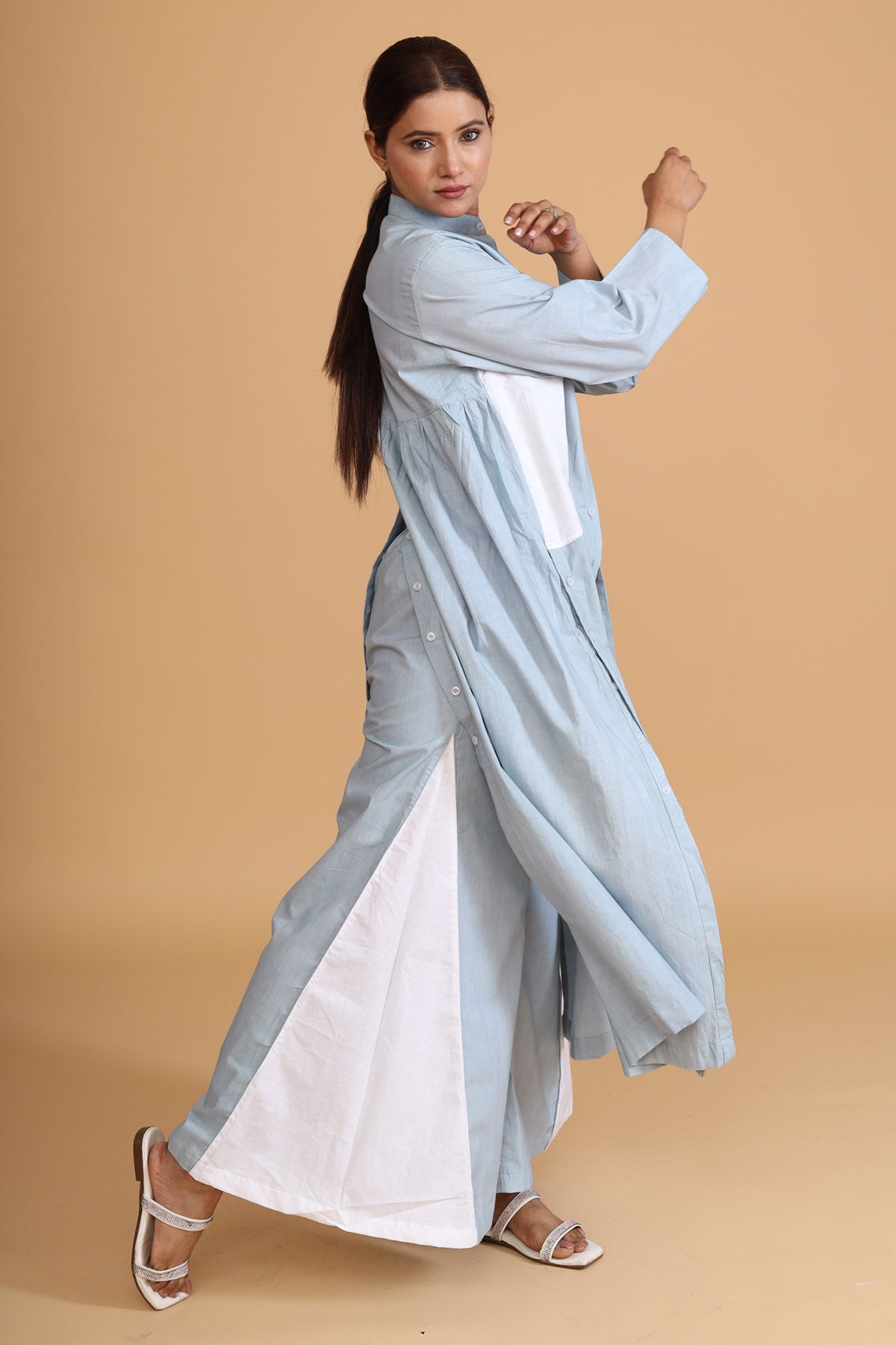 Front Patch Buttoned Tunic