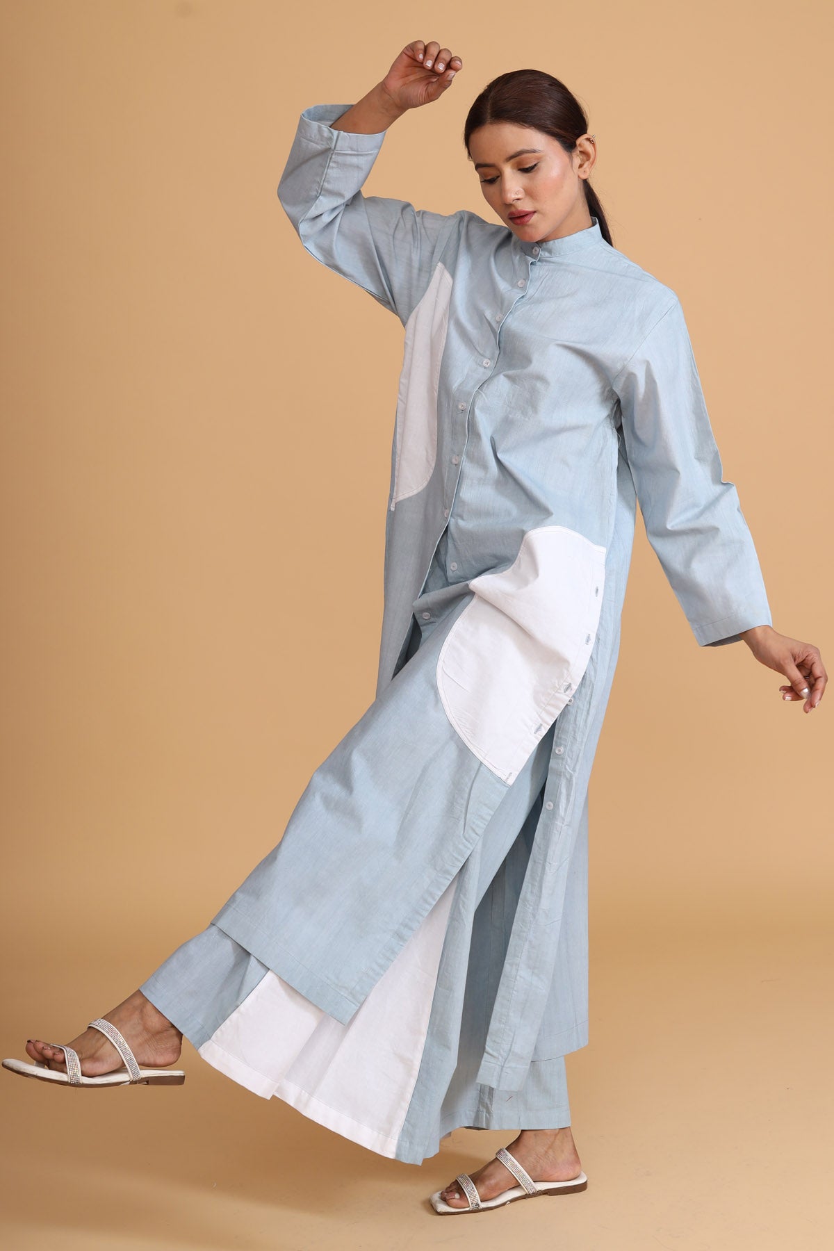 Front Patch Tunic Co-ord Set