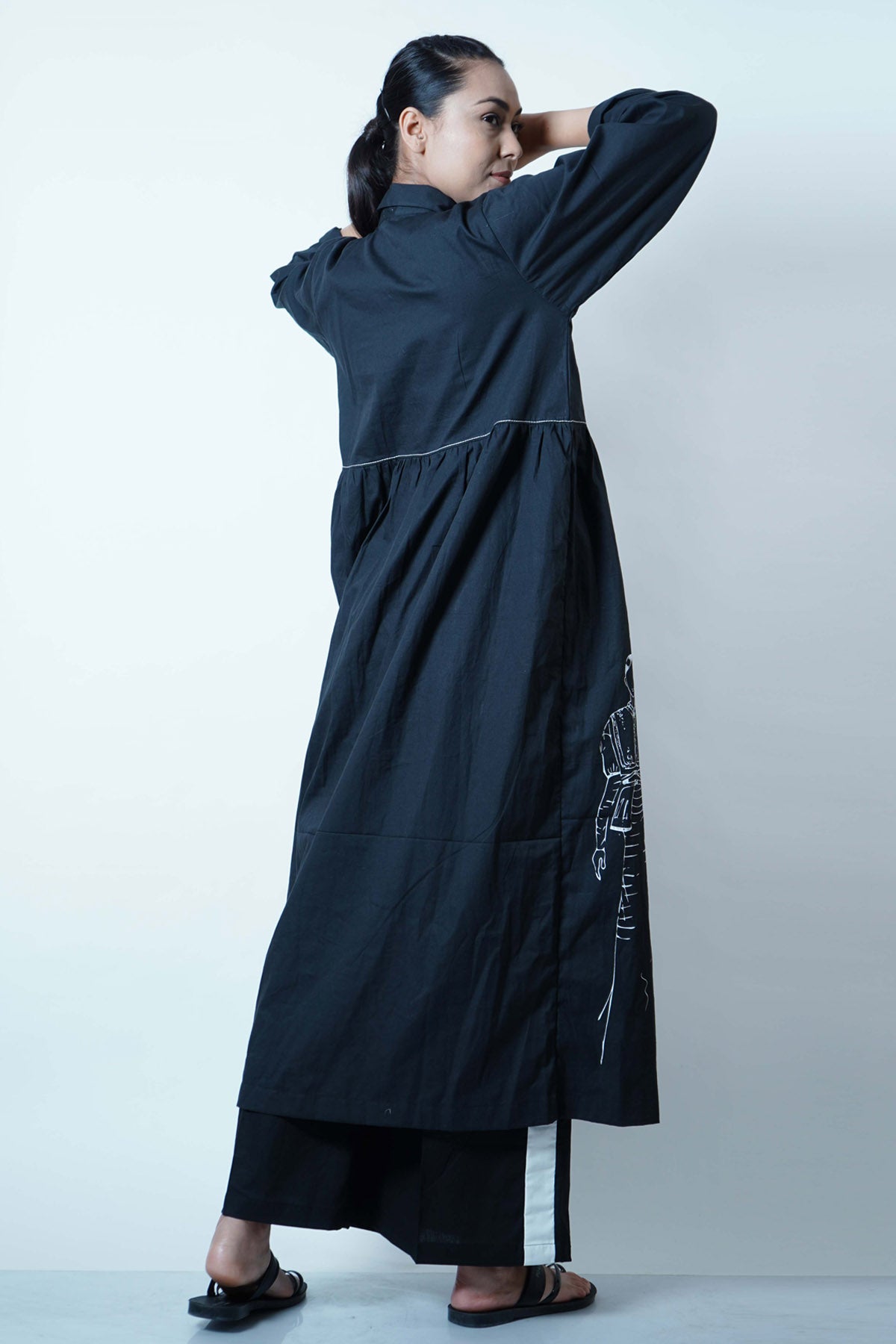 Front & Back Gather Tunic Set