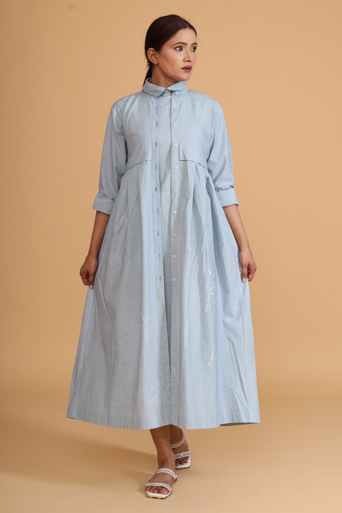 Buy Jaza Front Back Pleated Mint Overlay - Stylish Cotton Poplin Jacket