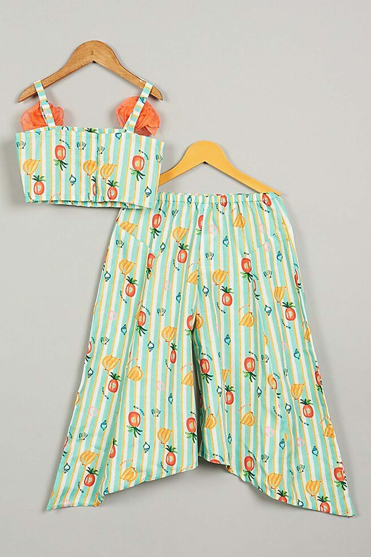 Fruit Printed Top & Palazzo Set