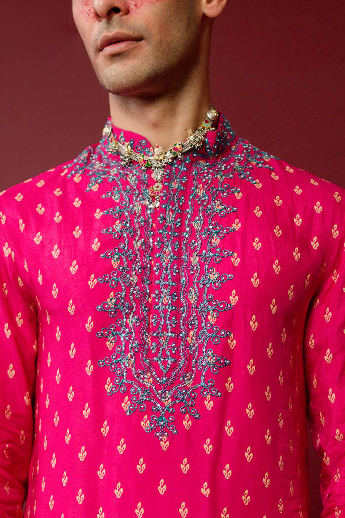 Fuchsia Pink Dori Kurta Set