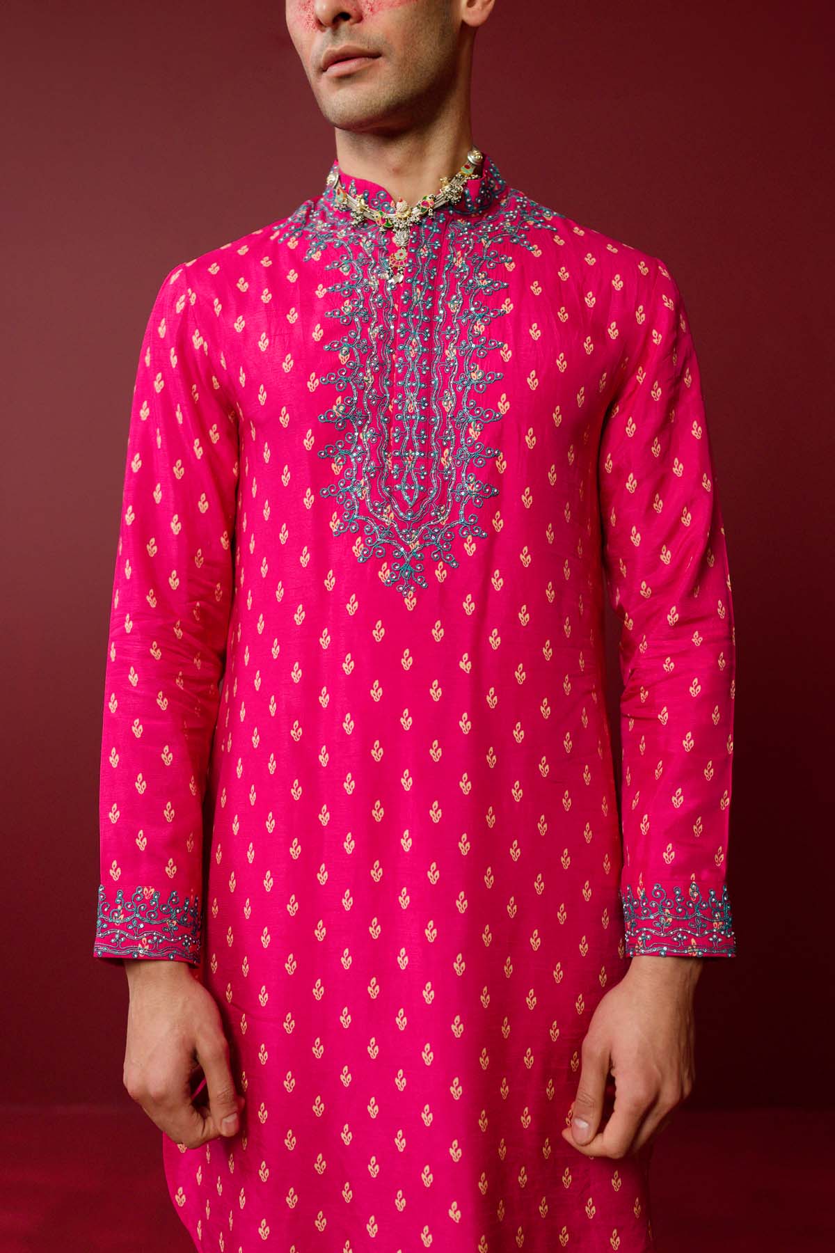 Fuchsia Pink Dori Kurta Set