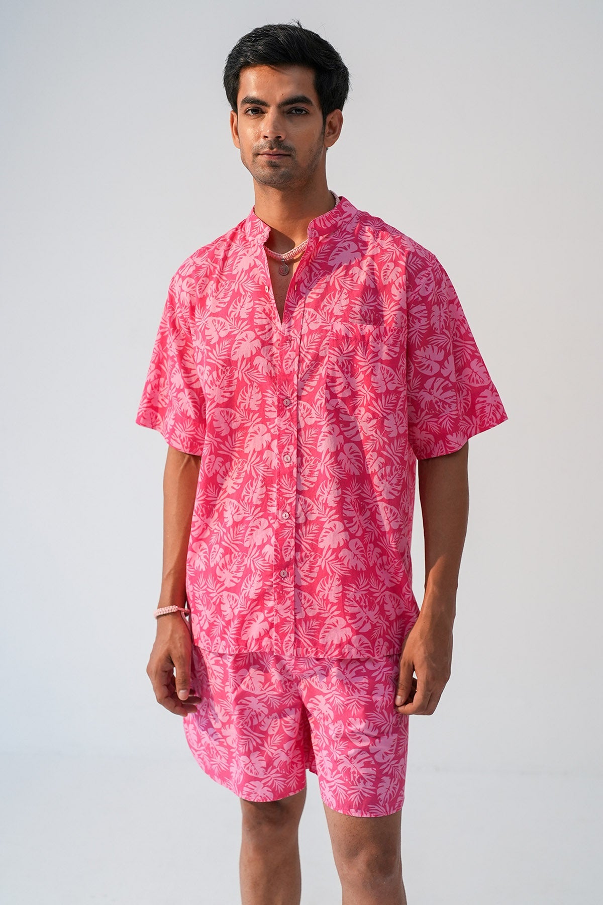Buy Fuchsia Heavy Poplin Shorts by Beachbum for men online at ScrollnShops