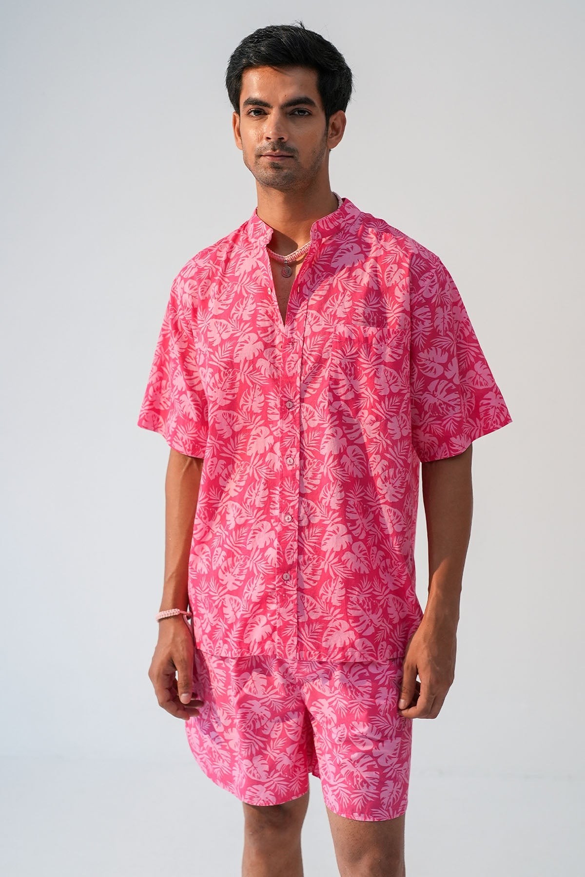 Buy Fuchsia Oreo Crew Collar Shirt by Beachbum for men online at ScrollnShops