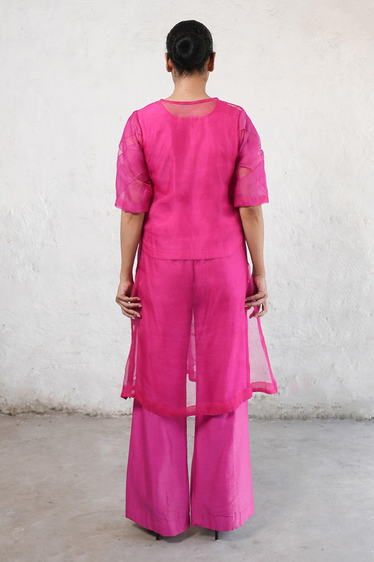 Fuchsia Pink A-Line Kurta Set