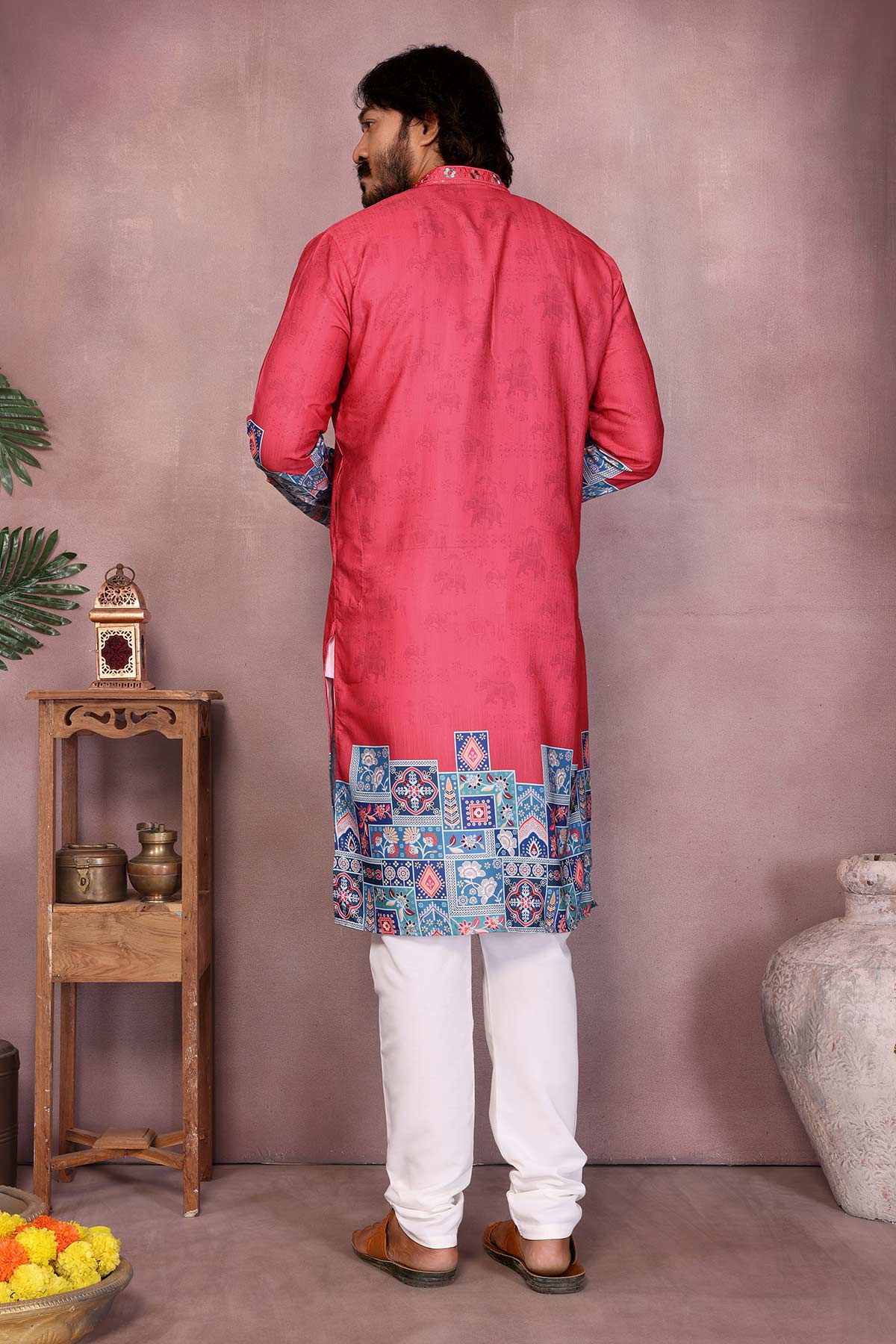 Gajri Khadi Cotton Kurta & Pant