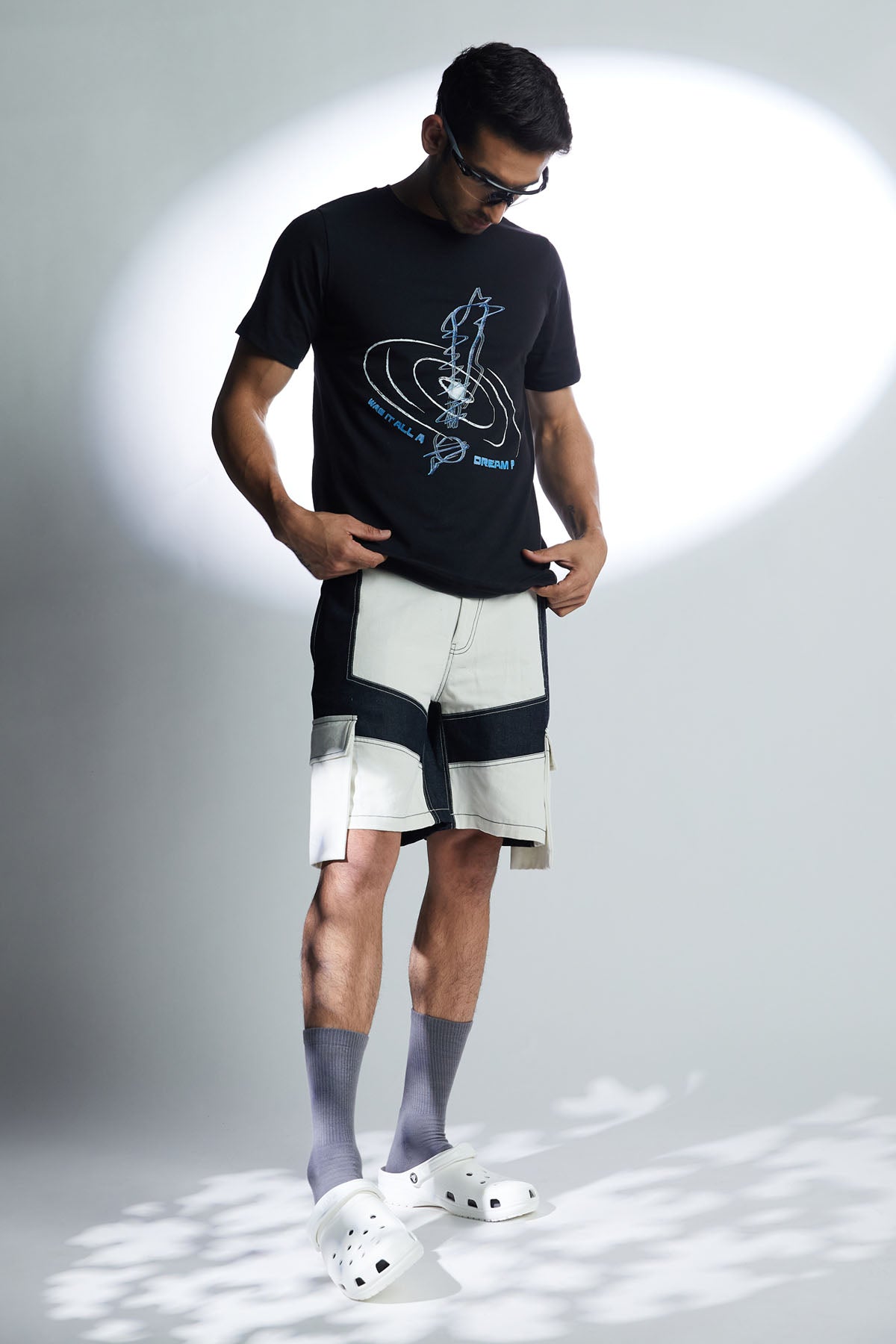 Galaxy Print Black T-shirt