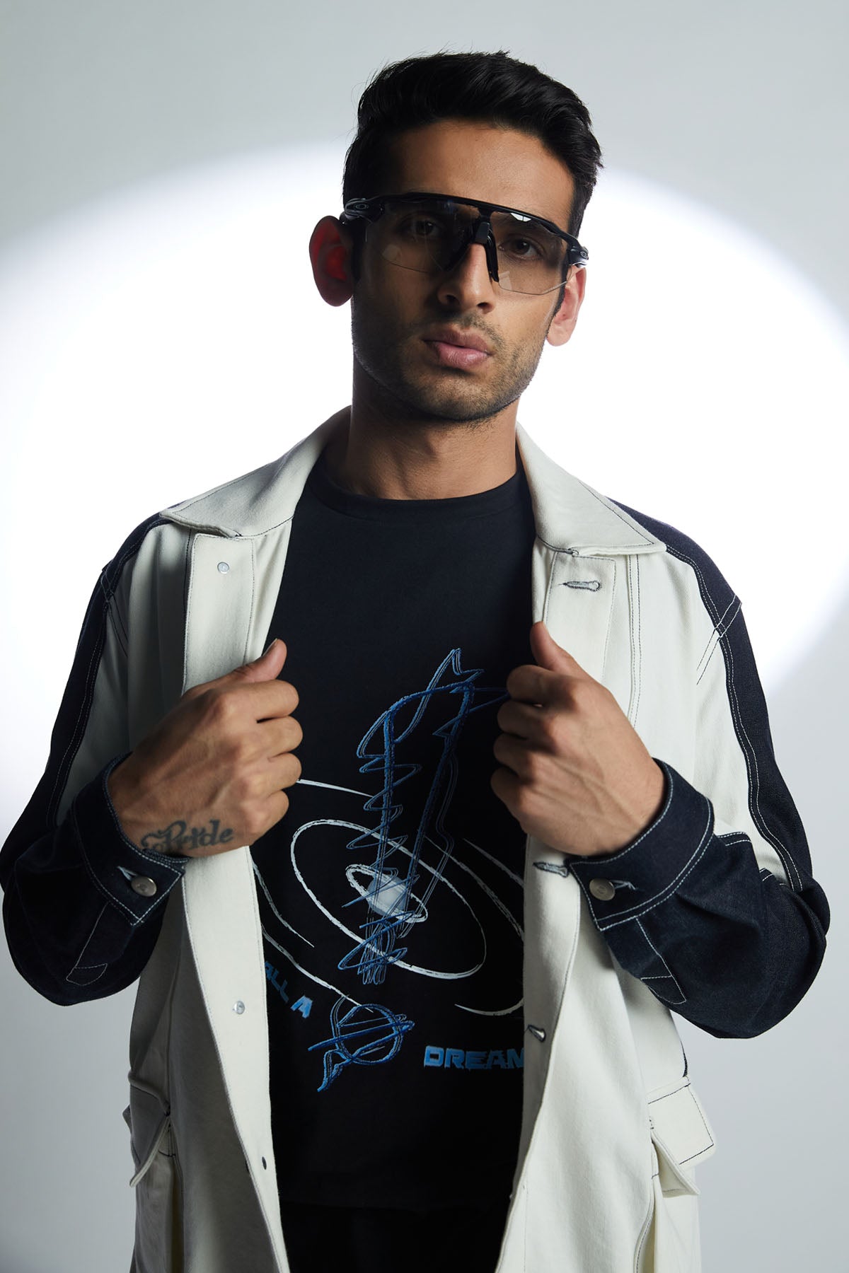 Galaxy Print Black T-shirt