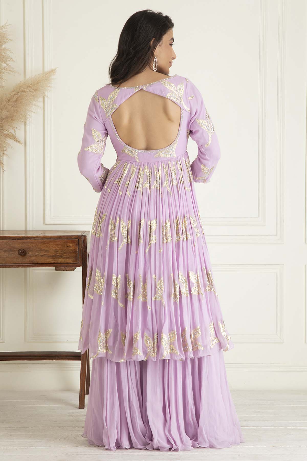 Gathered Kurta & Sharara Set