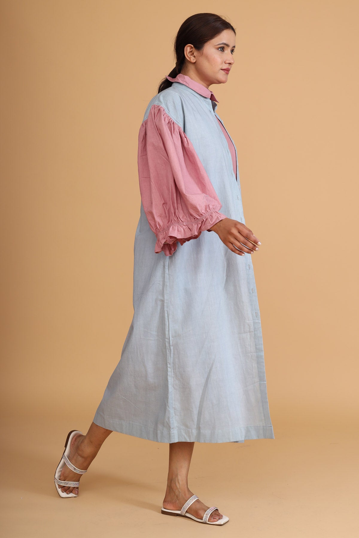 Gathered Pink Mint Overlay