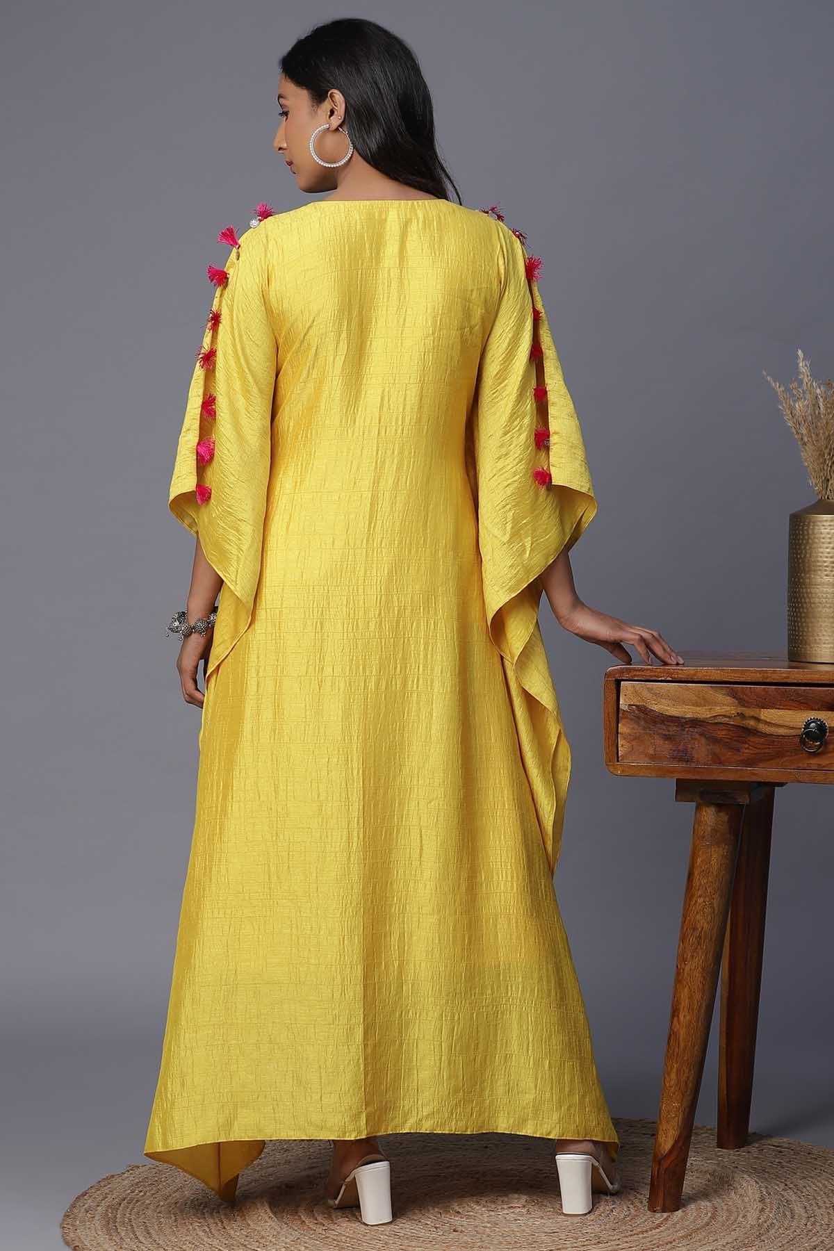 Geometric Abstract Painted Kaftan