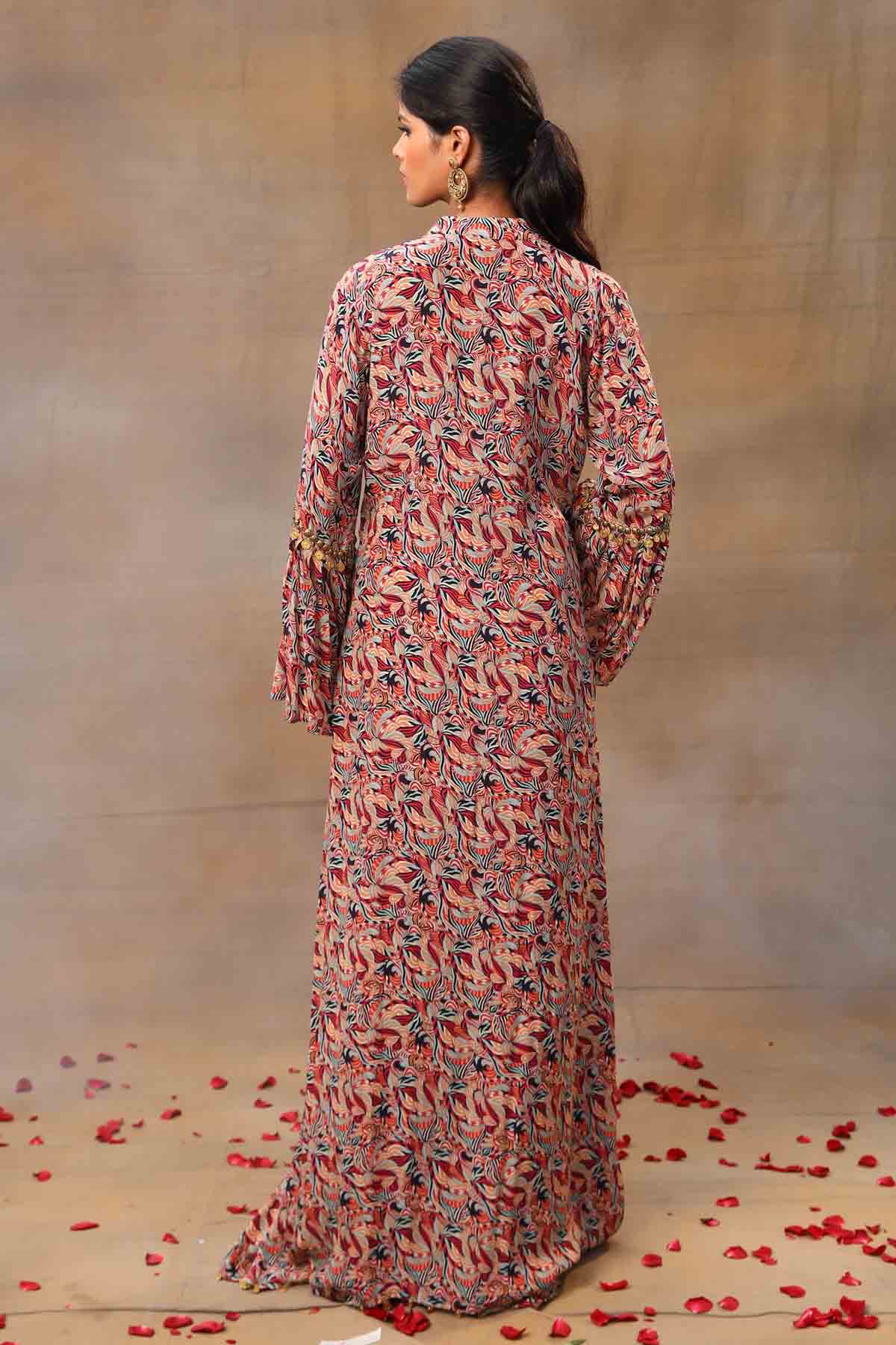 Geometric Sequins Cape Set