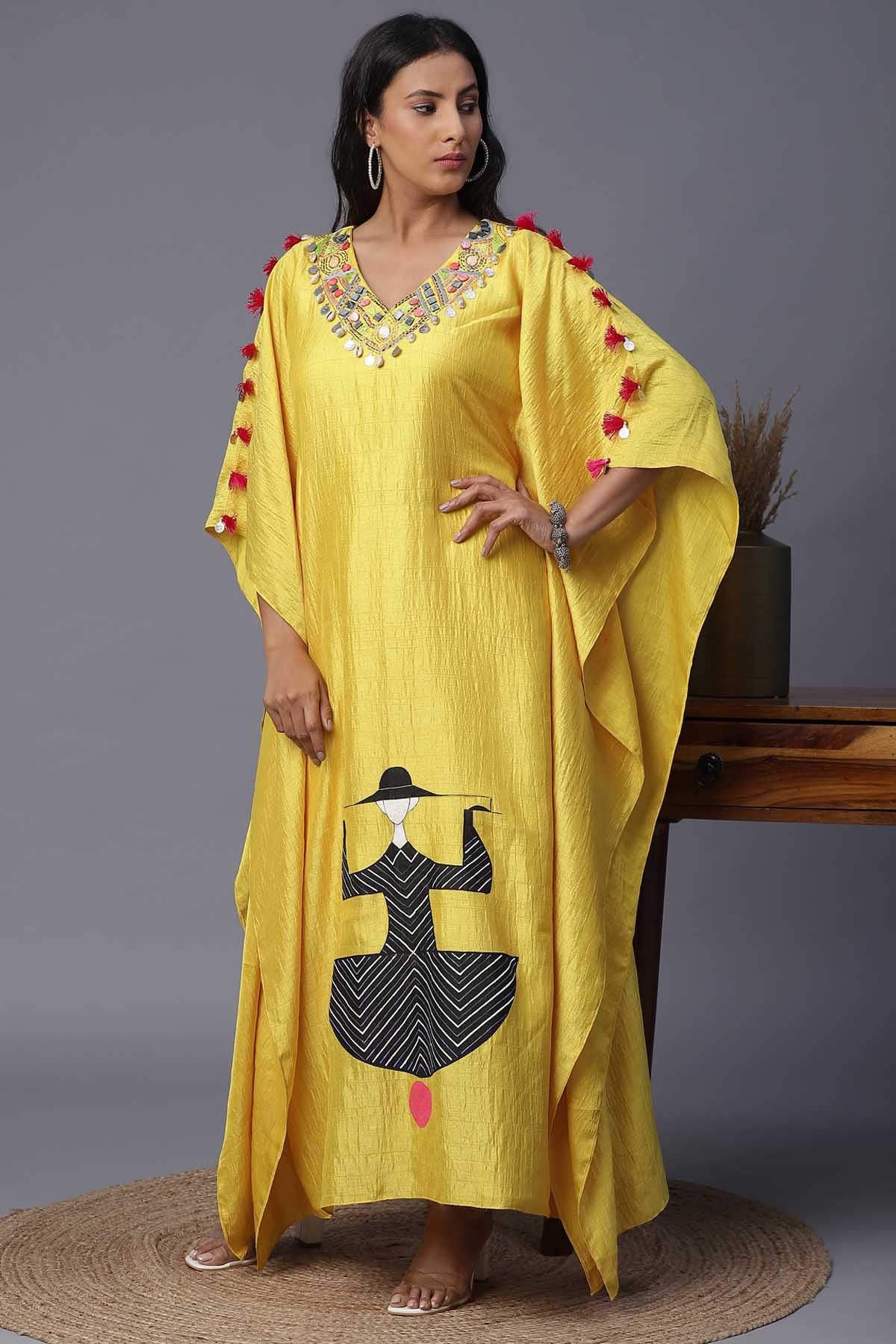 Buy Arpita SulakshanaGeometric Abstract Painted Kaftan