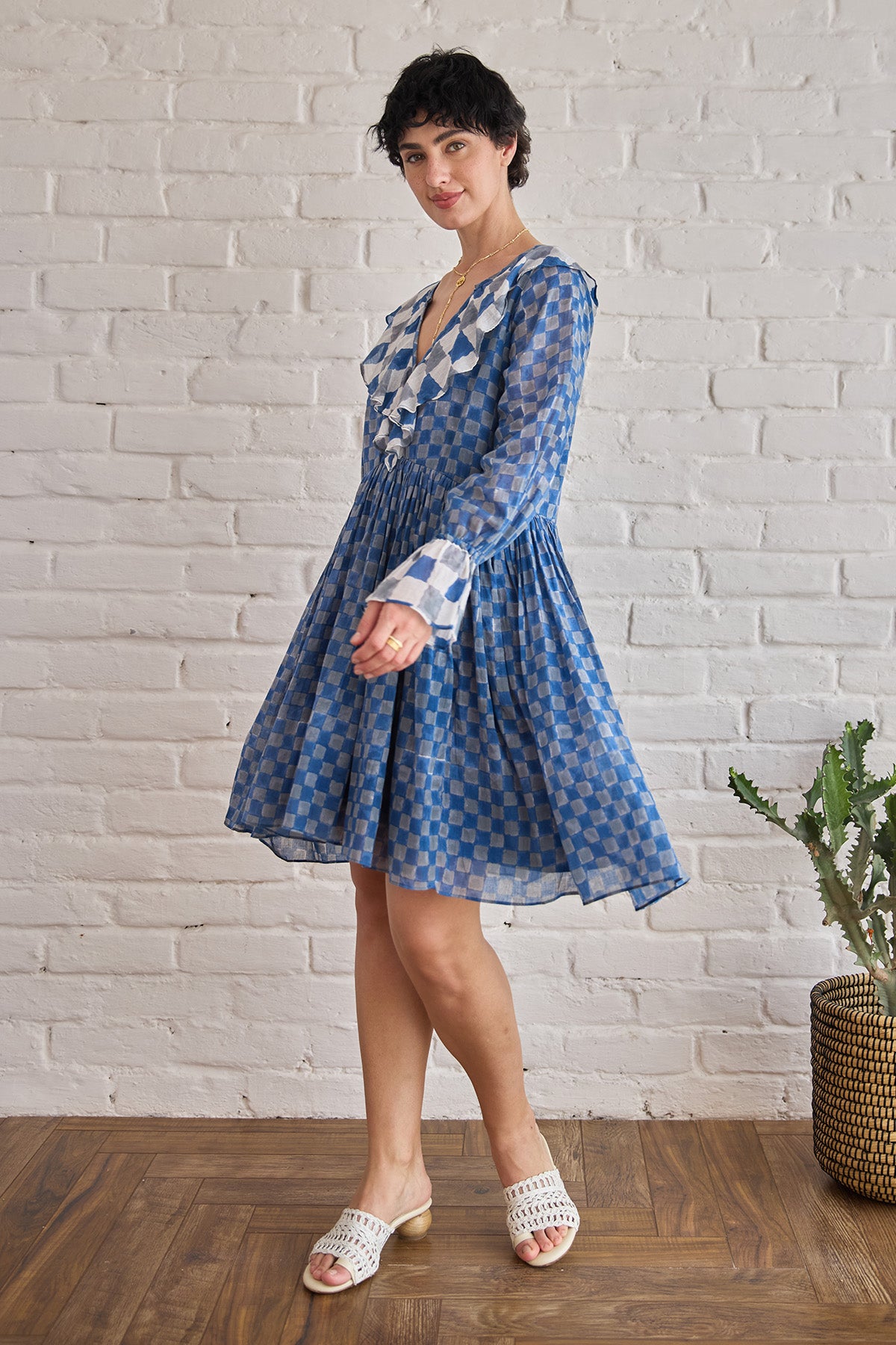 Geometric Printed Mini Dress